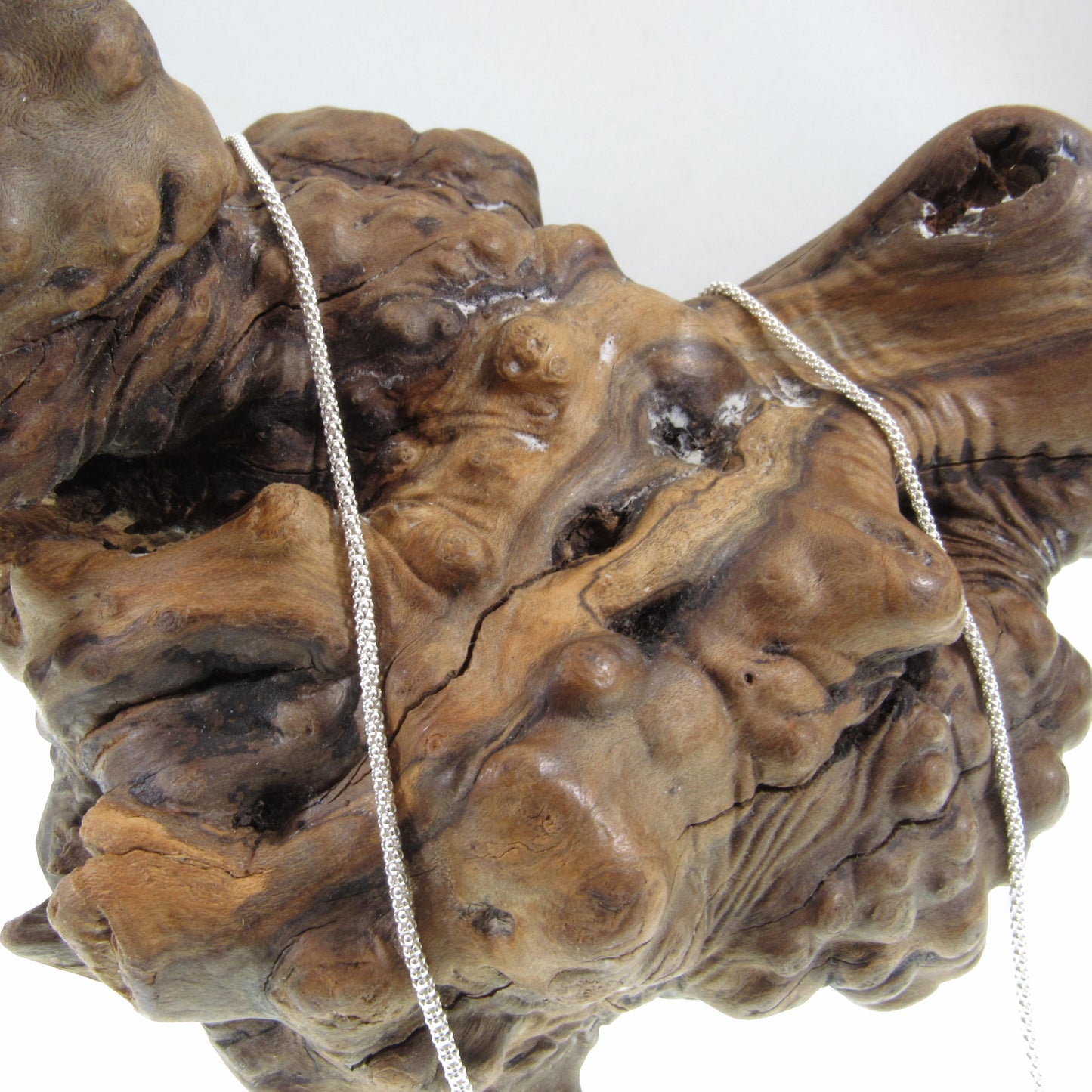 1.6MM Solid 925 Sterling Silver Popcorn Chain, Italian Women's Necklace, Made in Italy, Minimalist Feminine Style, Elegant Coreana Chain