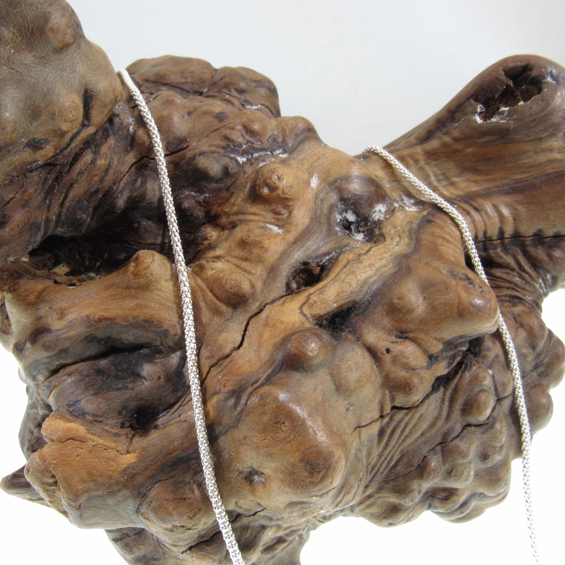 1.6MM Solid 925 Sterling Silver Popcorn Chain, Italian Women's Necklace, Made in Italy, Minimalist Feminine Style, Elegant Coreana Chain