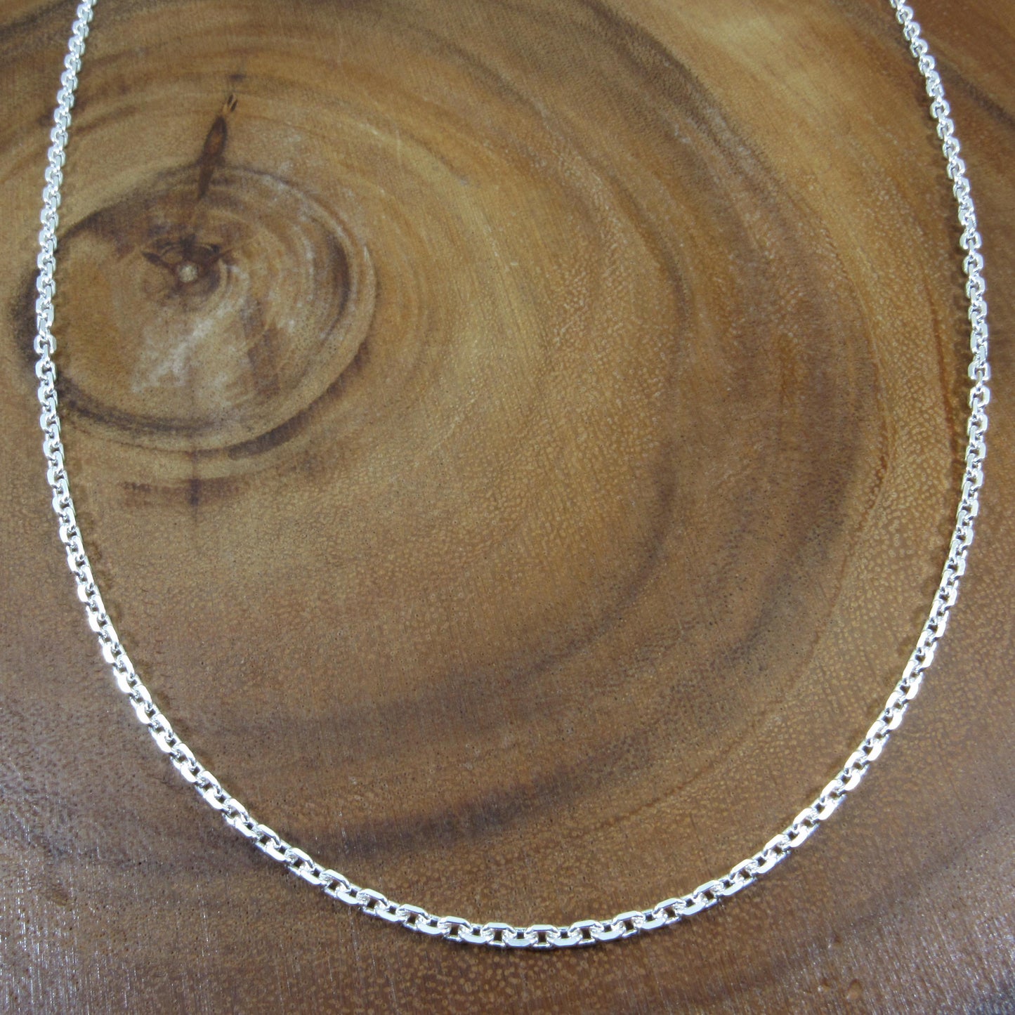 2.7MM Solid 925 Sterling Silver Anchor Link Chain, Italian Cable Chain Bracelet or Necklace, Nautical Jewelry for Men & Women, Made in Italy