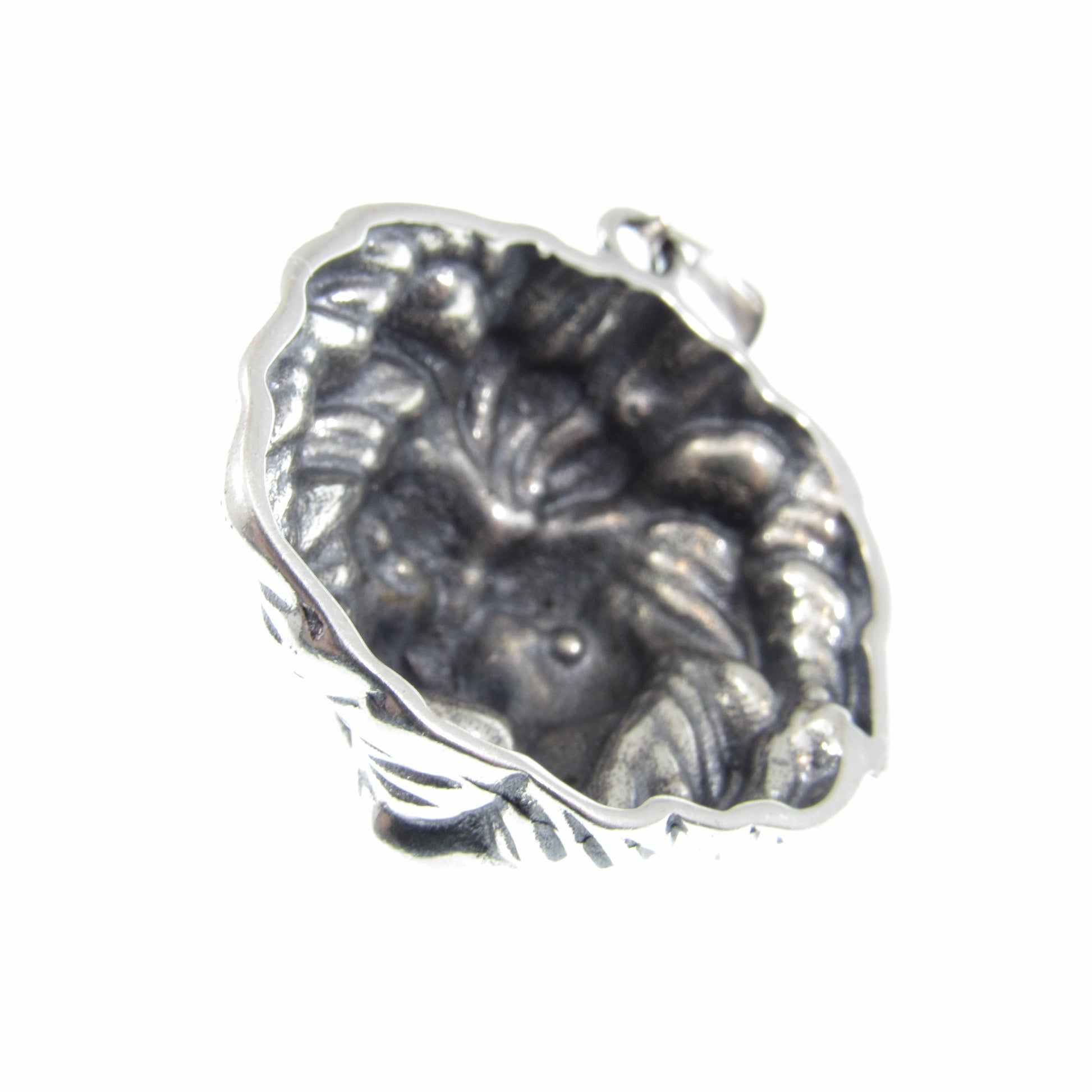 Solid 925 Sterling Silver Lion Head Pendant, Spirit Animal Totem, Handcrafted Animal & Wildlife Jewelry Charm, Bold Jungle Pendant