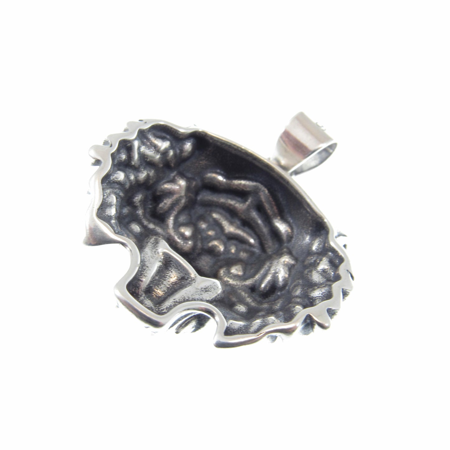 Solid 925 Sterling Silver Tiger Head Pendant, Spirit Animal Totem, Handcrafted Animal and Wildlife Jewelry Charm