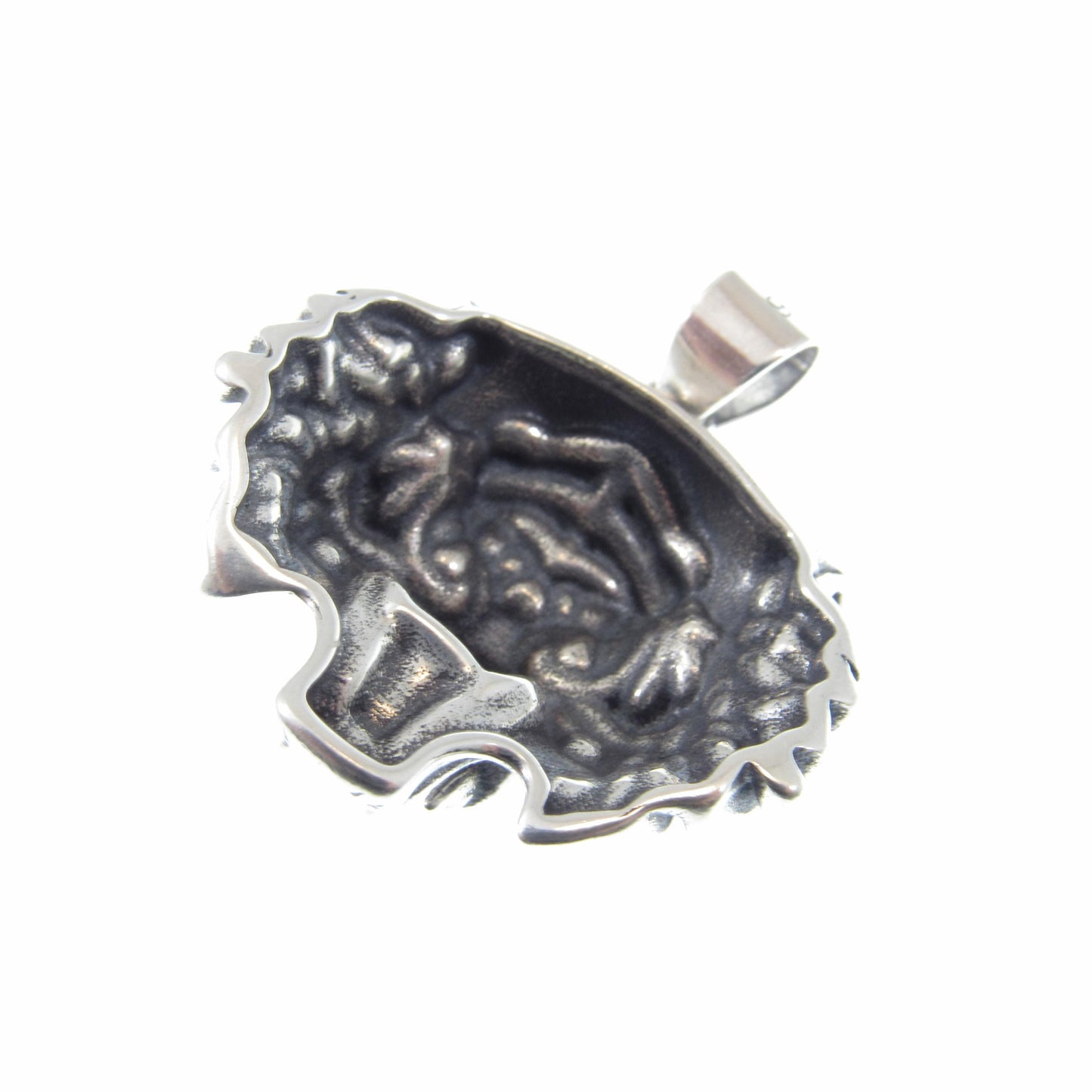 Solid 925 Sterling Silver Tiger Head Pendant, Spirit Animal Totem, Handcrafted Animal and Wildlife Jewelry Charm