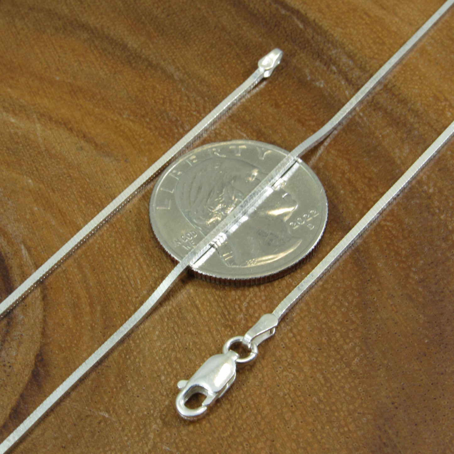 Solid 925 Sterling Silver Square Snake Chain, Feminine Minimalist Necklace for Women, Sleek & Modern Flexible Italian Jewelry for Pendants