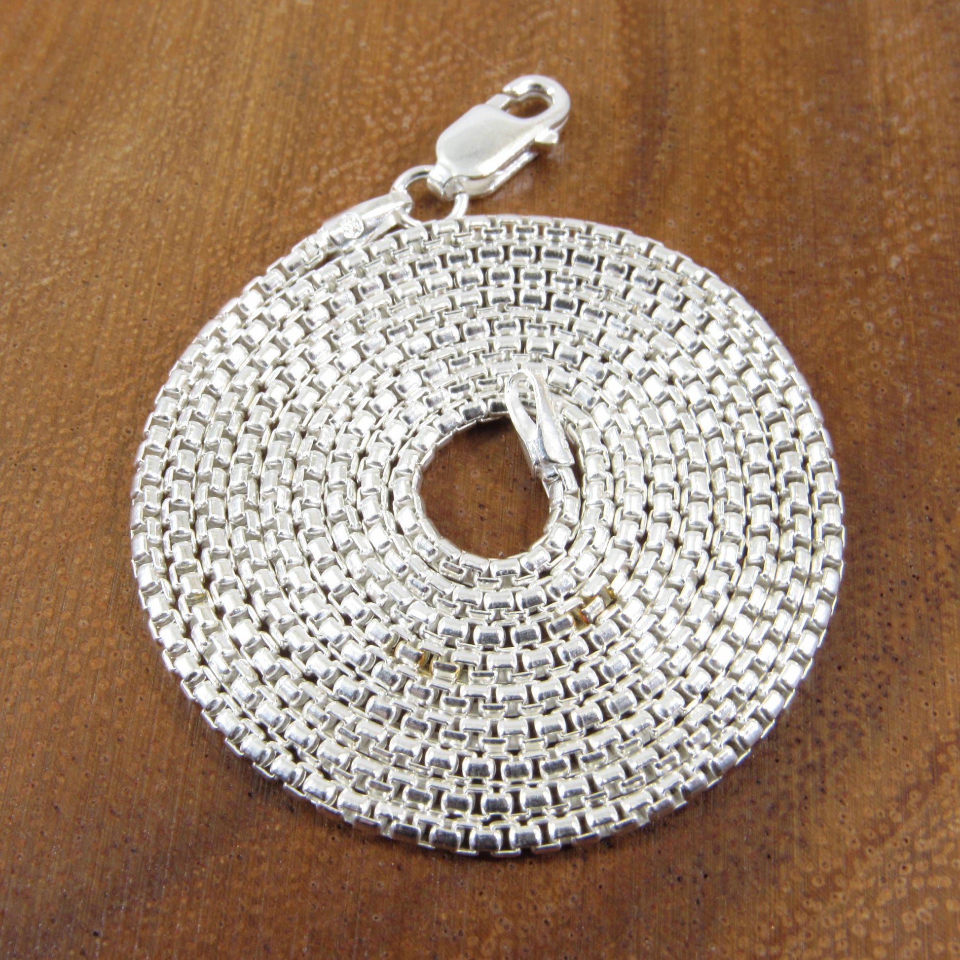 1.5MM Solid 925 Sterling Silver Round Box Chain, Rounded Box Link Necklace, Unisex Italian Jewelry, 16 18 20 22 24 Inches For Everyday Wear