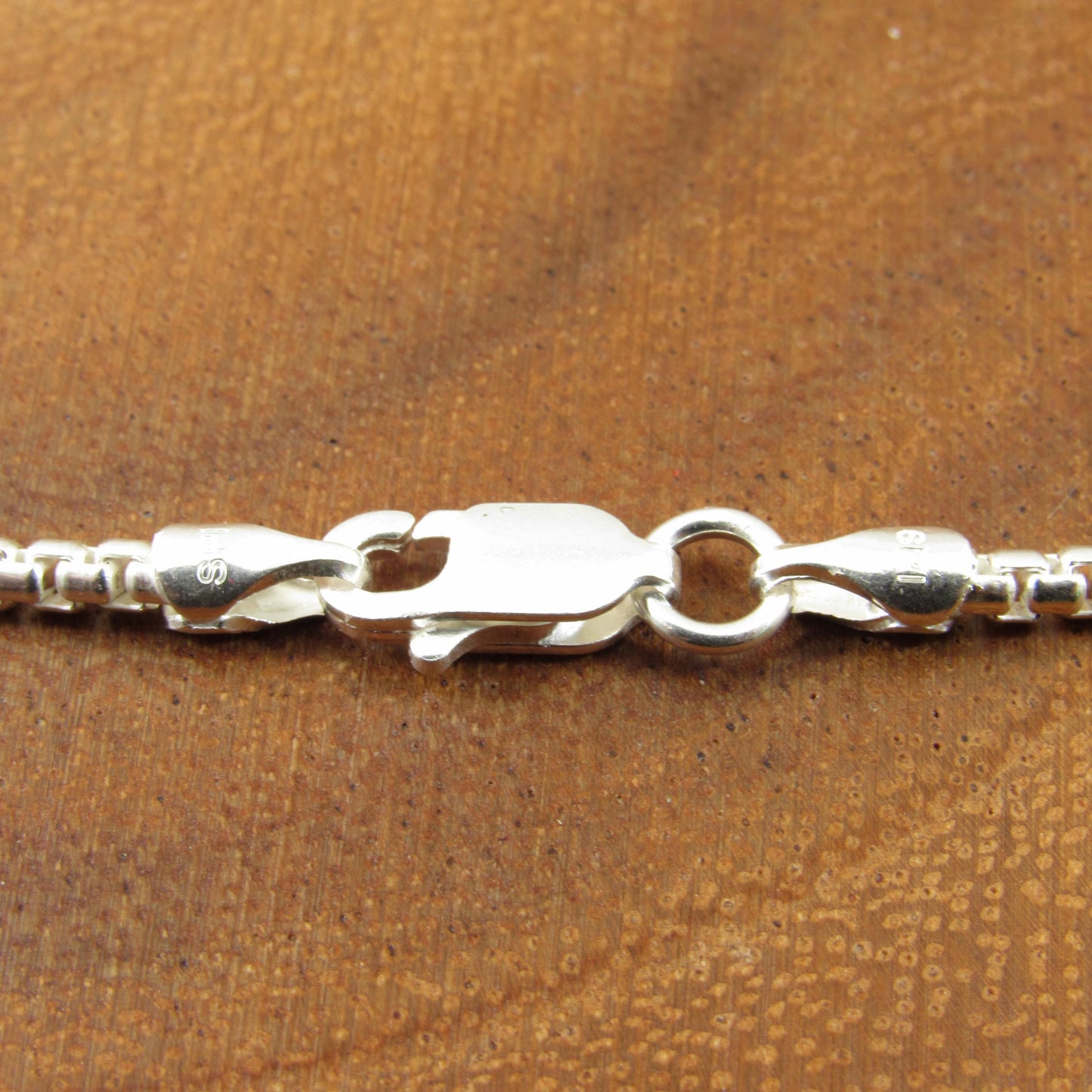 2.1MM Wide Solid 925 Sterling Silver Round Box Chain, Rounded Box Link Necklace, Unisex Italian Jewelry, All Sizes For Everyday Casual Wear