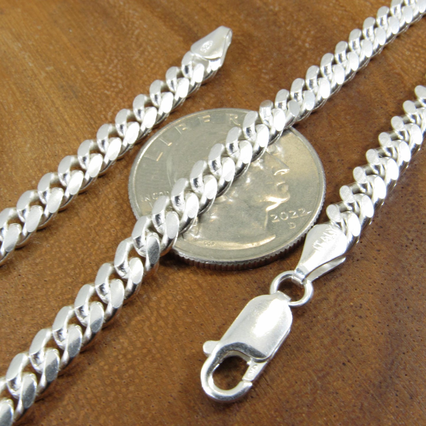 Solid 925 Sterling Silver Miami Cuban Link Chain Necklace / Bracelet, Thick & Chunky Men's Heavy Chain, Italian Made Urban Hip Hop Jewelry