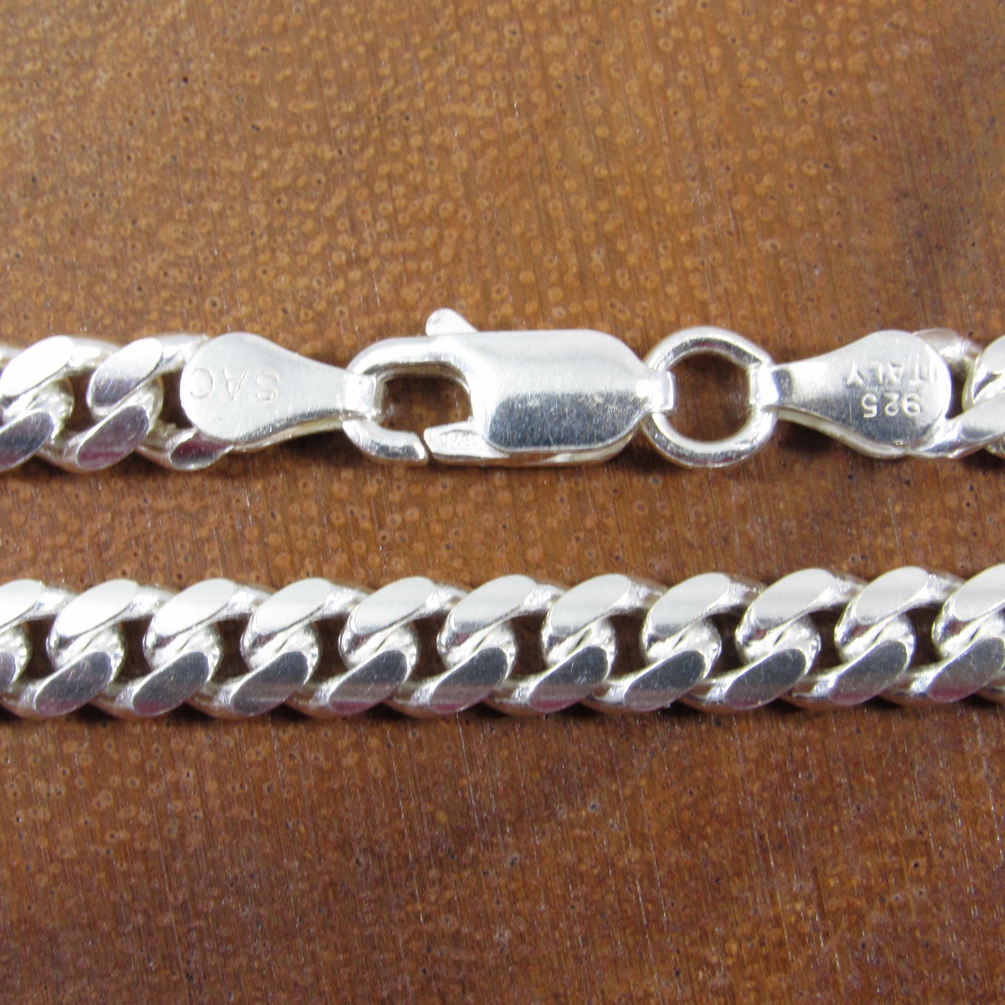 4.9MM Solid 925 Sterling Silver Men's Miami Cuban Link Chain, Mens Heavy Chain, Thick Italian Necklace or Bracelet for Men, Hip Hop Jewelry