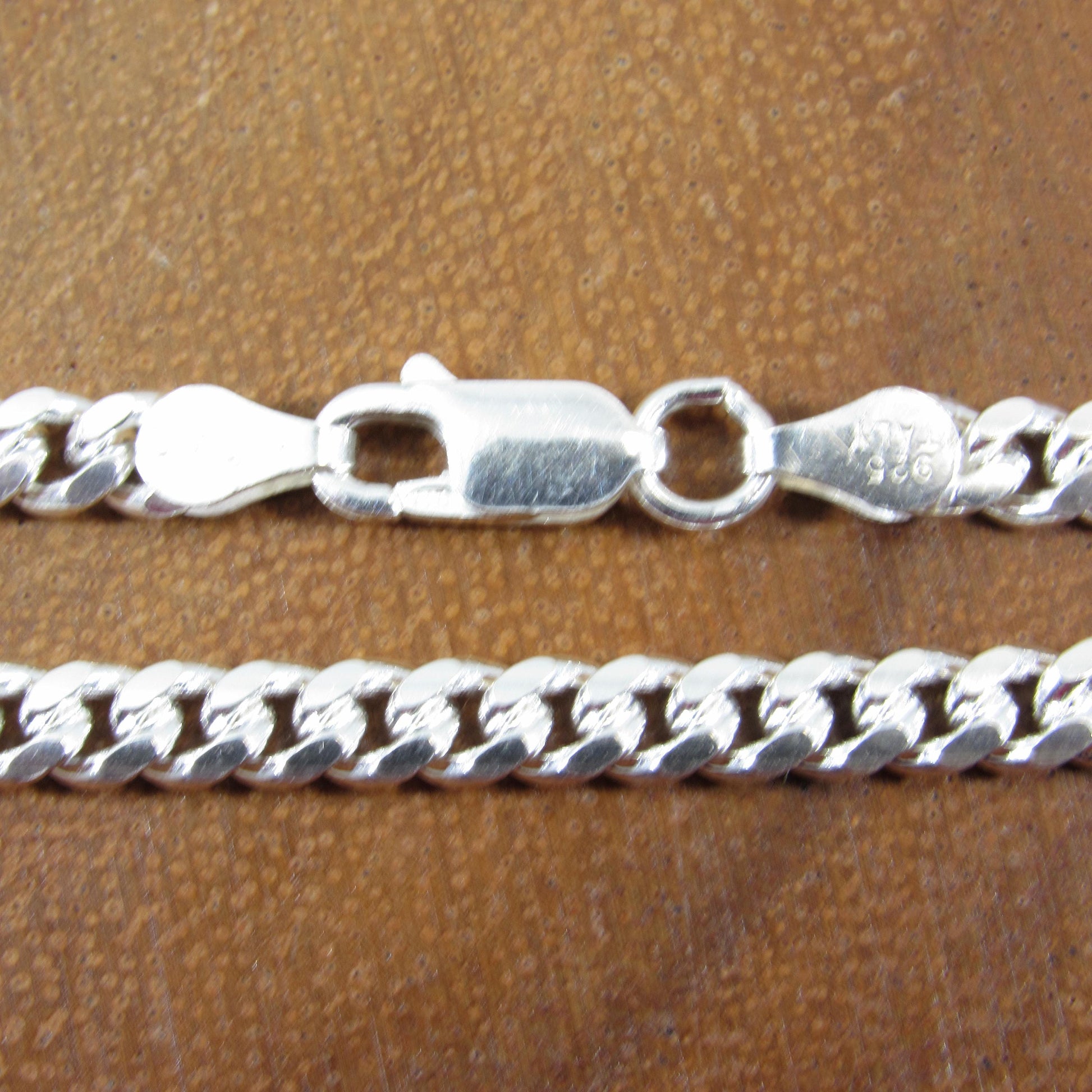 4.2MM Solid 925 Sterling Silver Men's Miami Cuban Link Chain, Mens Heavy Chain, Thick Italian Necklace or Bracelet for Men, Hip Hop Jewelry