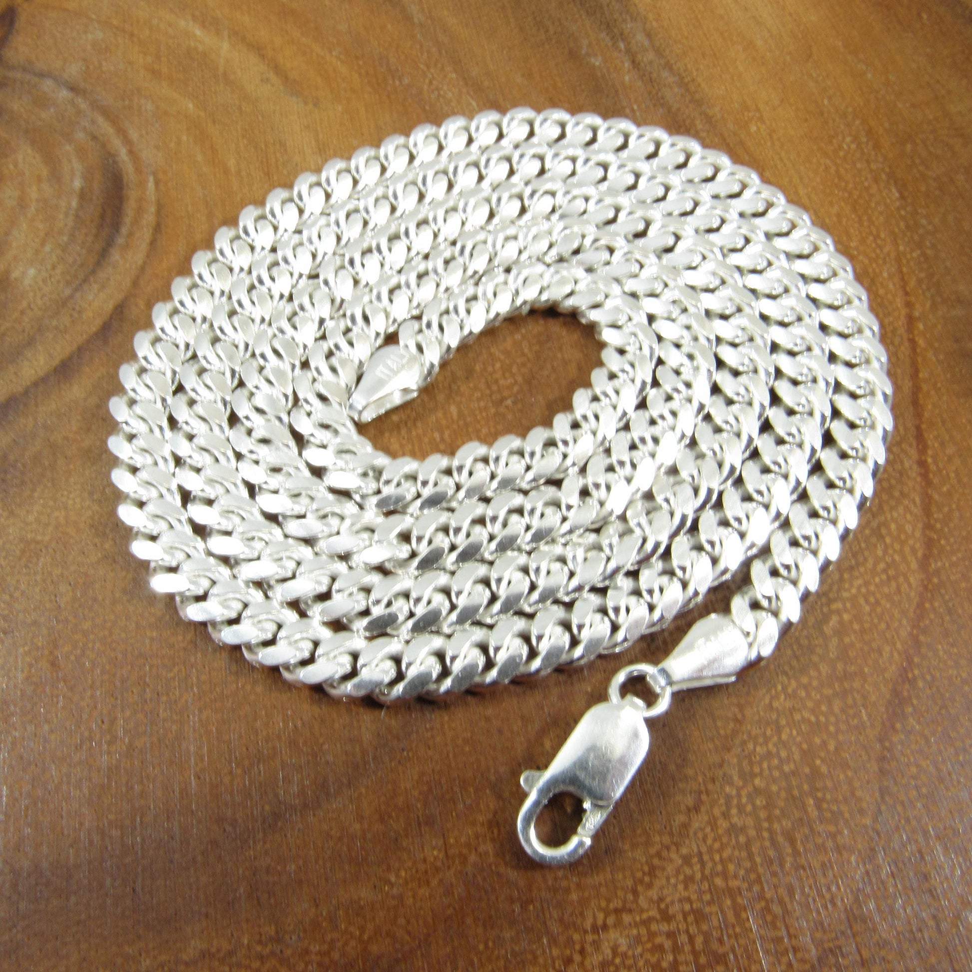 5.5MM Solid 925 Sterling Silver Men's Miami Cuban Link Chain, Mens Heavy Chain, Thick Italian Necklace or Bracelet for Men, Hip Hop Jewelry