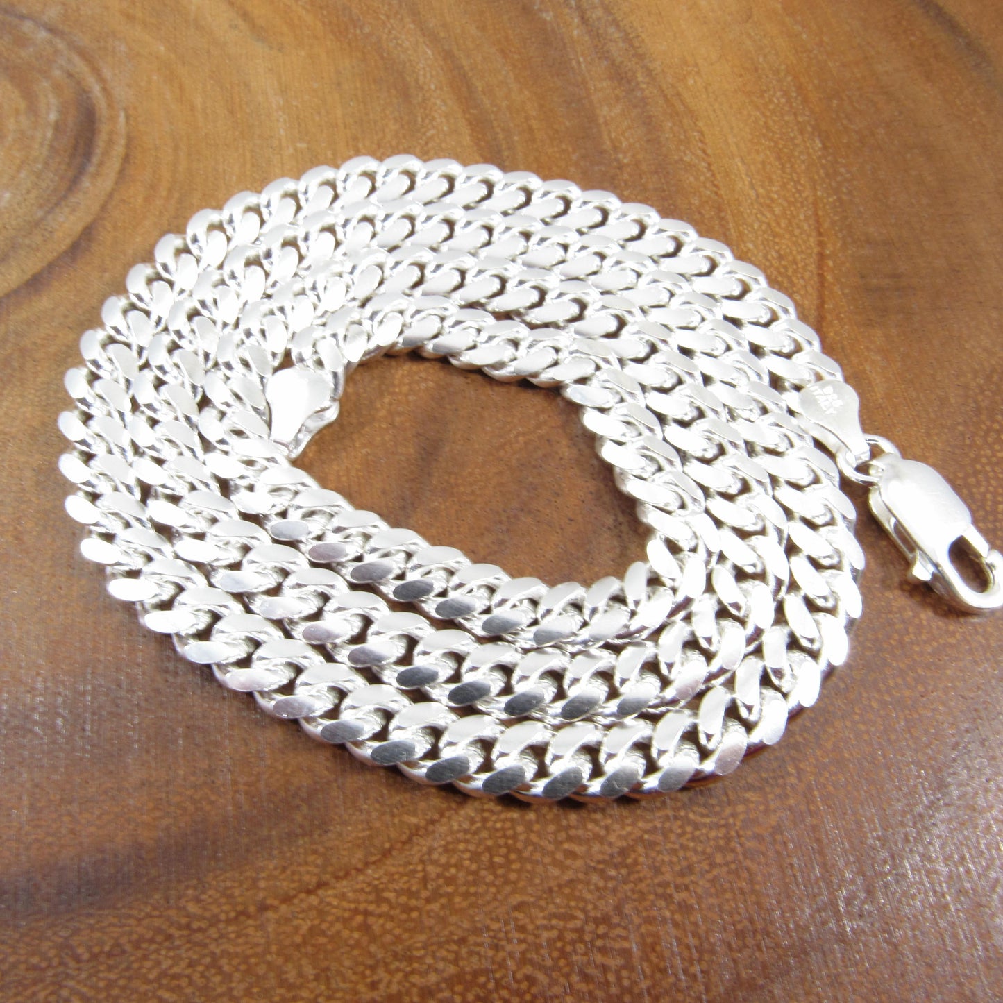 6.3MM Solid 925 Sterling Silver Men's Miami Cuban Link Chain, Mens Heavy Chain, Thick Italian Necklace or Bracelet for Men, Hip Hop Jewelry