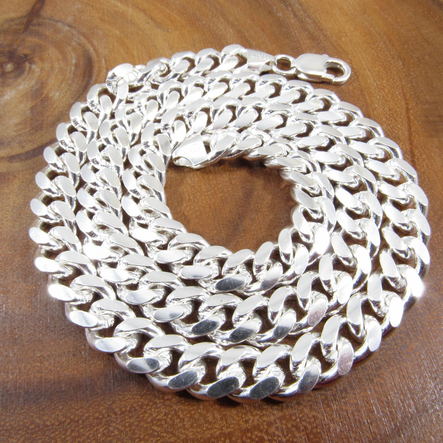 9.2MM Solid 925 Sterling Silver Men's Miami Cuban Link Chain, Mens Heavy Chain, Thick Italian Necklace or Bracelet for Men, Hip Hop Jewelry