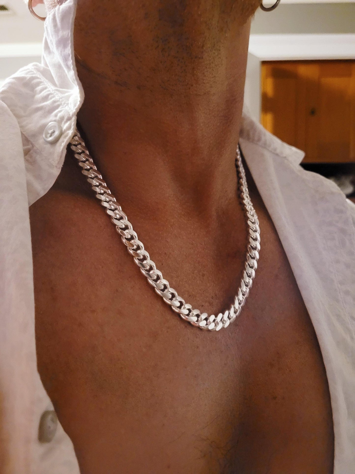 9.2MM Solid 925 Sterling Silver Men's Miami Cuban Link Chain, Mens Heavy Chain, Thick Italian Necklace or Bracelet for Men, Hip Hop Jewelry