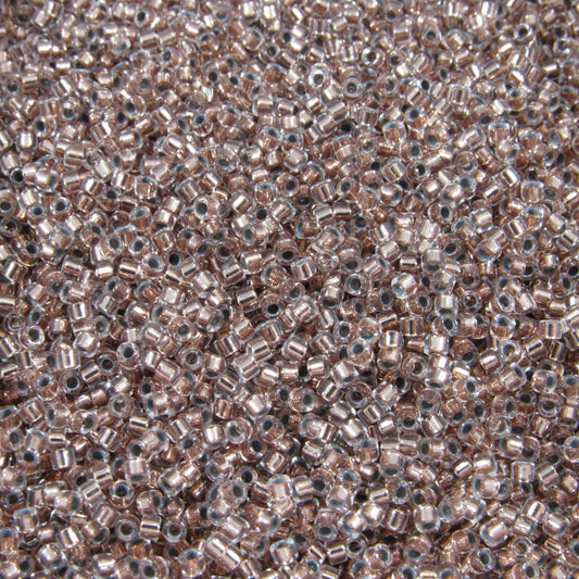 DB0037 11/0 Miyuki Copper Lined Crystal Delica Seed Beads, 5 Grams Tube, 25 Grams Bag, DB37, DB-37 Japanese Glass Delicas for Jewelry Making