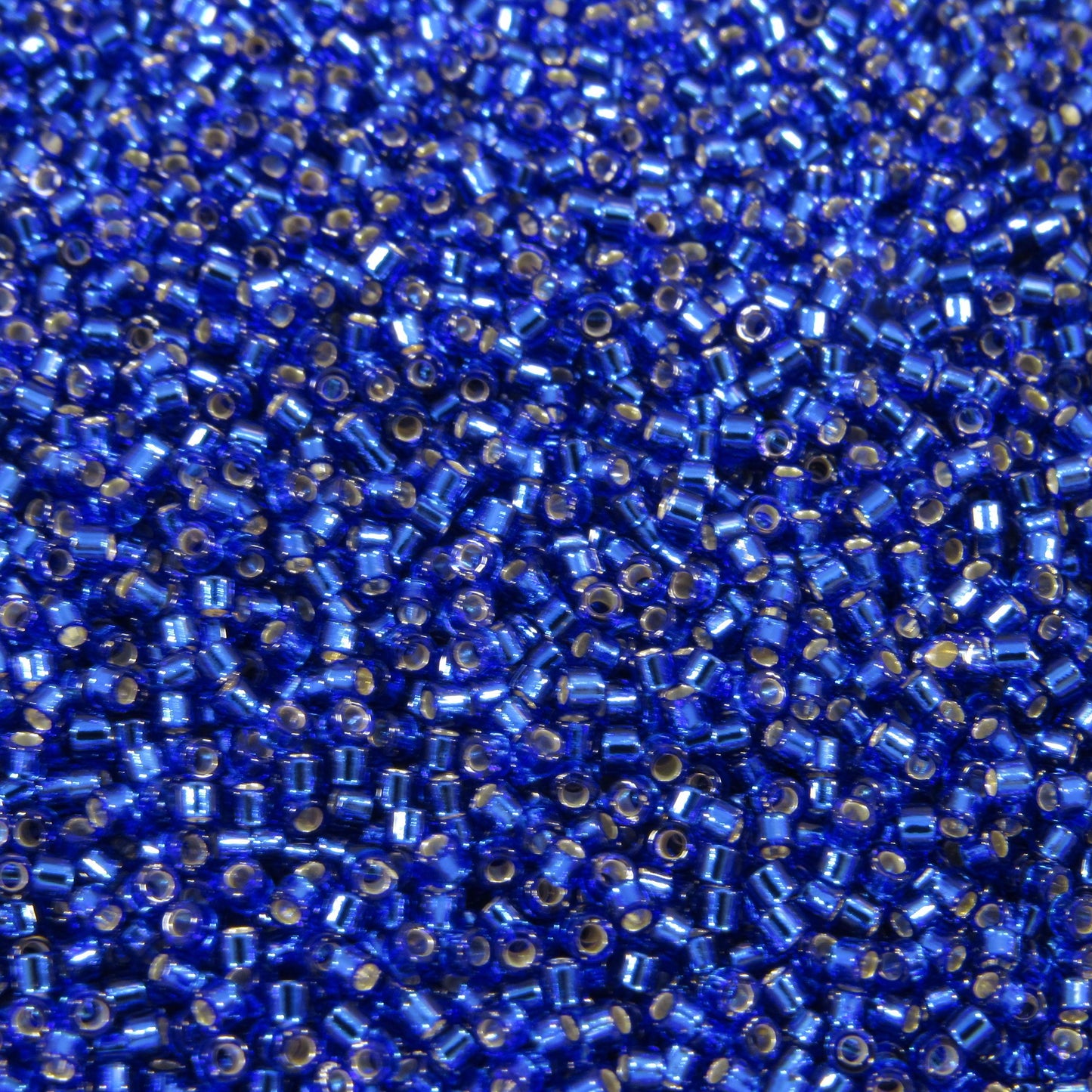 DB0047 11/0 Miyuki Silver Lined Cobalt Delica Seed Beads, 5 Grams Tube, 25 Grams Bag, DB47, DB-47 Japanese Glass Delicas for Jewelry Making
