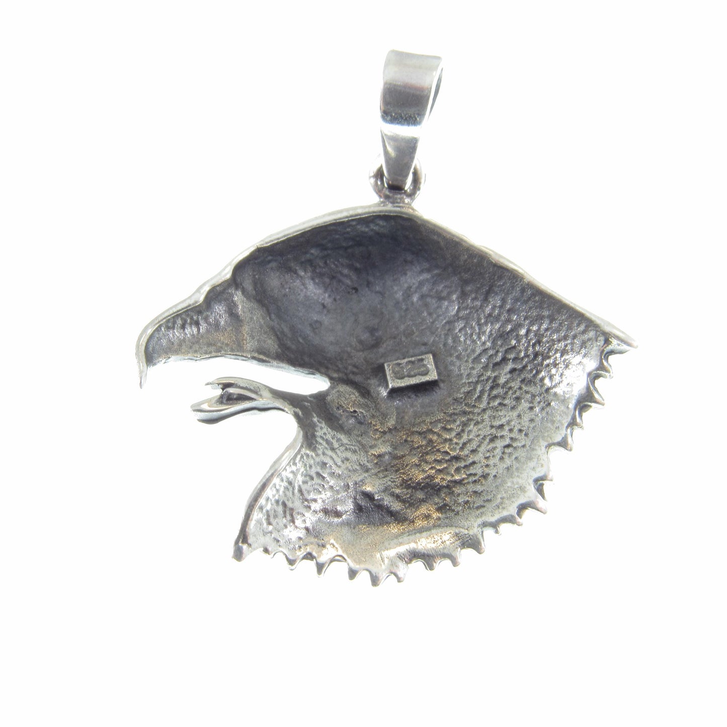 Solid 925 Sterling Silver Eagle Head Pendant – Handcrafted Bald Eagle Charm - Gift for Men & Women – Nature and Wildlife Jewelry