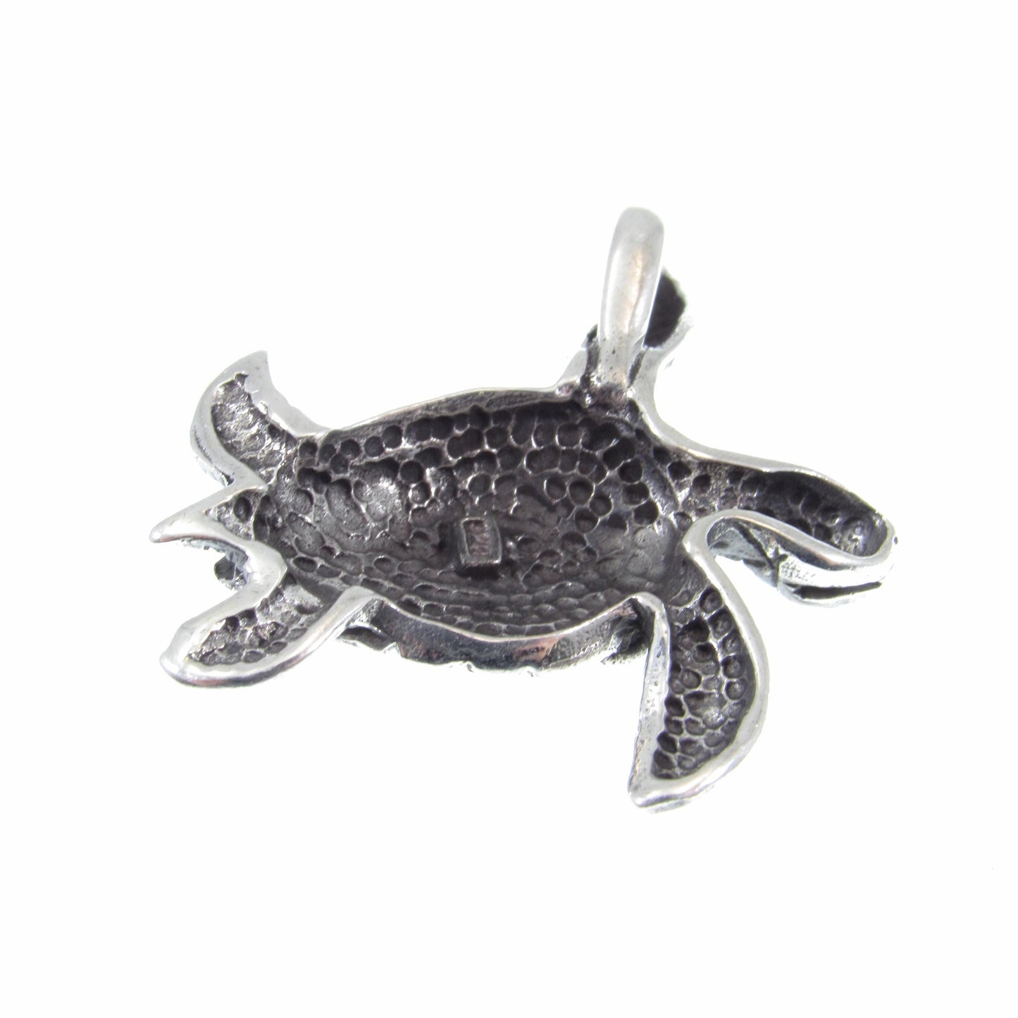 Solid 925 Sterling Silver Sea Turtle Slide Pendant with Abalone Shell – Ocean Jewelry, Nautical Animal Necklace, Beach Lover Gift