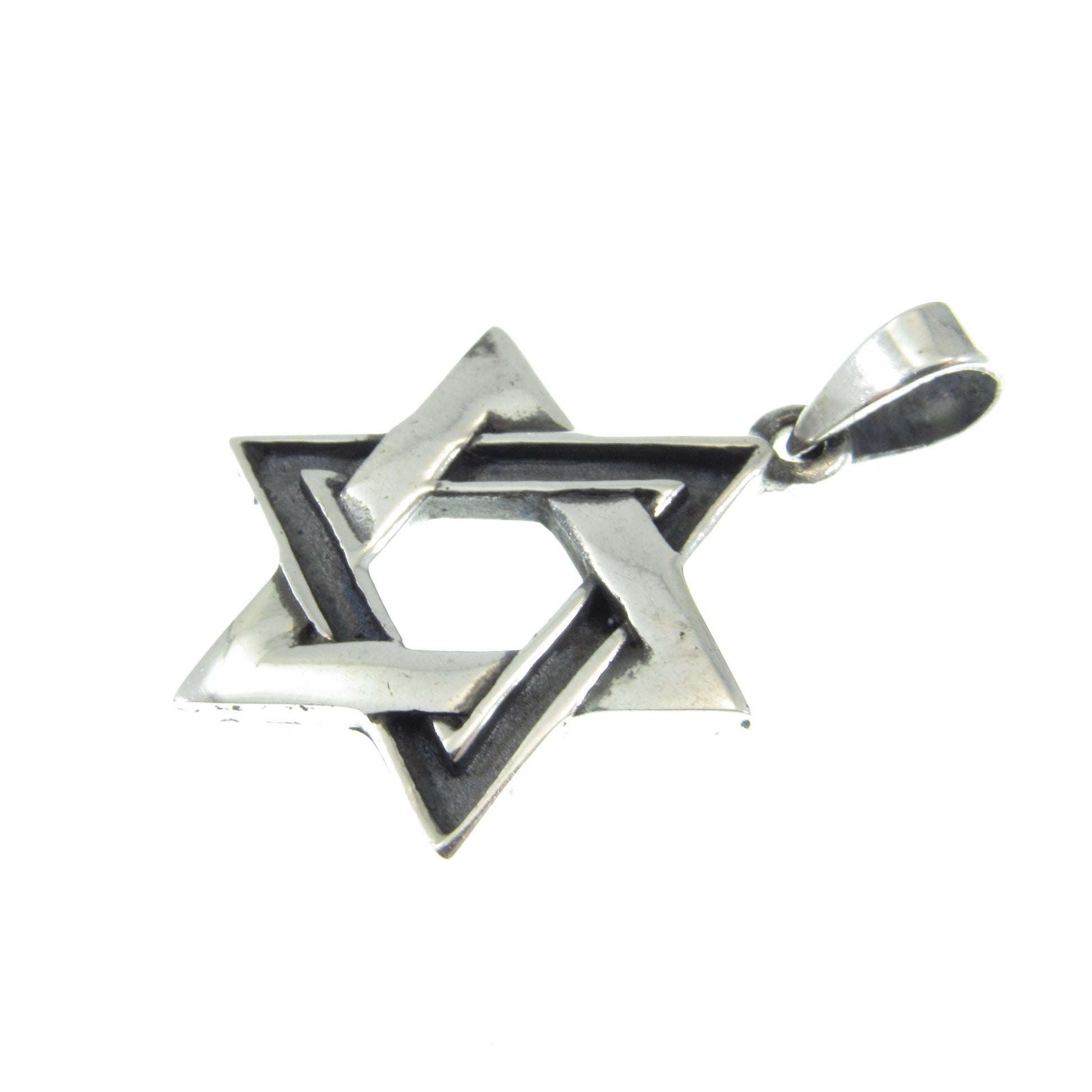 Solid 925 Sterling Silver Star of David Pendant – Jewish Charm - Magen David Necklace, Religious Symbol, Men’s & Women’s Jewelry Gift