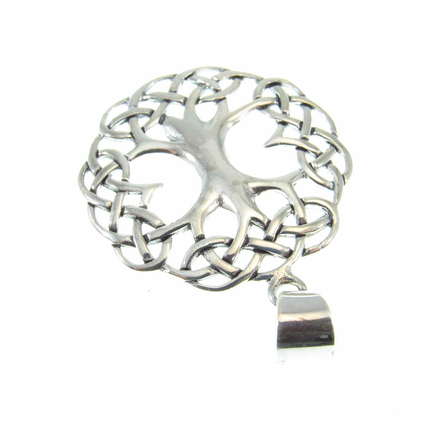 Solid 925 Sterling Silver Tree of Life Pendant – Celtic Jewelry, Spiritual Necklace Charm, Nature-Inspired Gift, Norse Pagan Wiccan Amulet