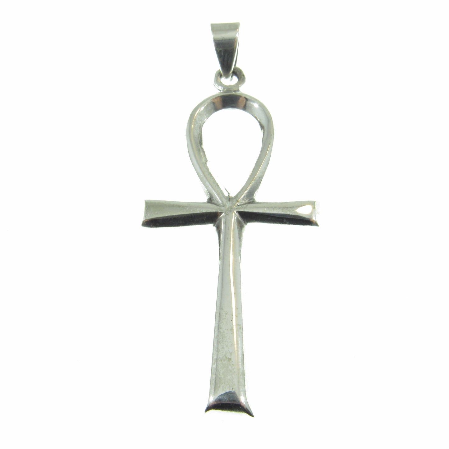 Large Solid 925 Sterling Silver Egyptian Ankh, Crux Ansata Cross, Handcrafted Egyptian Jewelry, Key of Life Pendant for Men