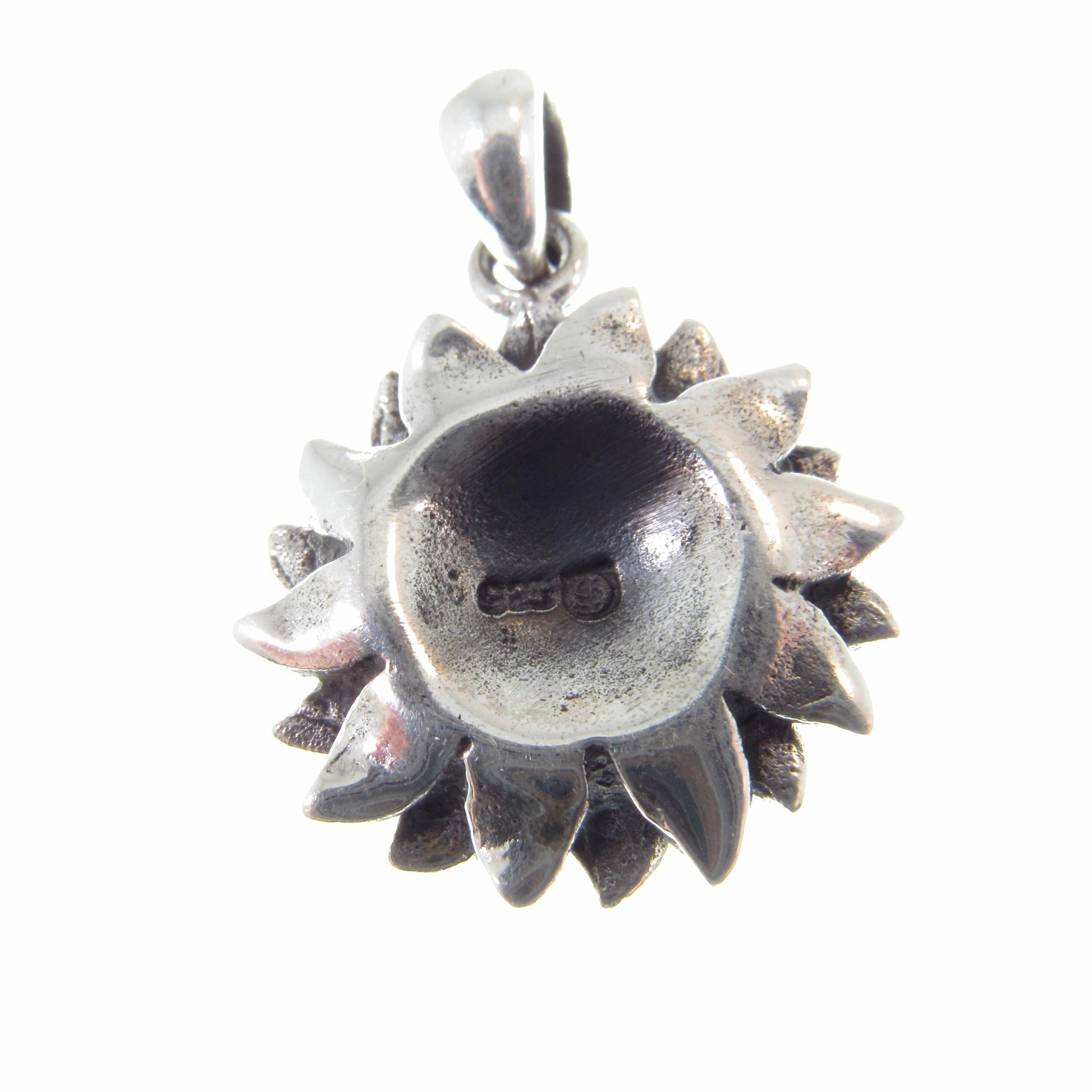 Solid Sterling Silver Sunflower Pendant – Handcrafted Floral Jewelry – Nature-Inspired Charm – Boho Botanical Sunflower – Flower Lover Gift