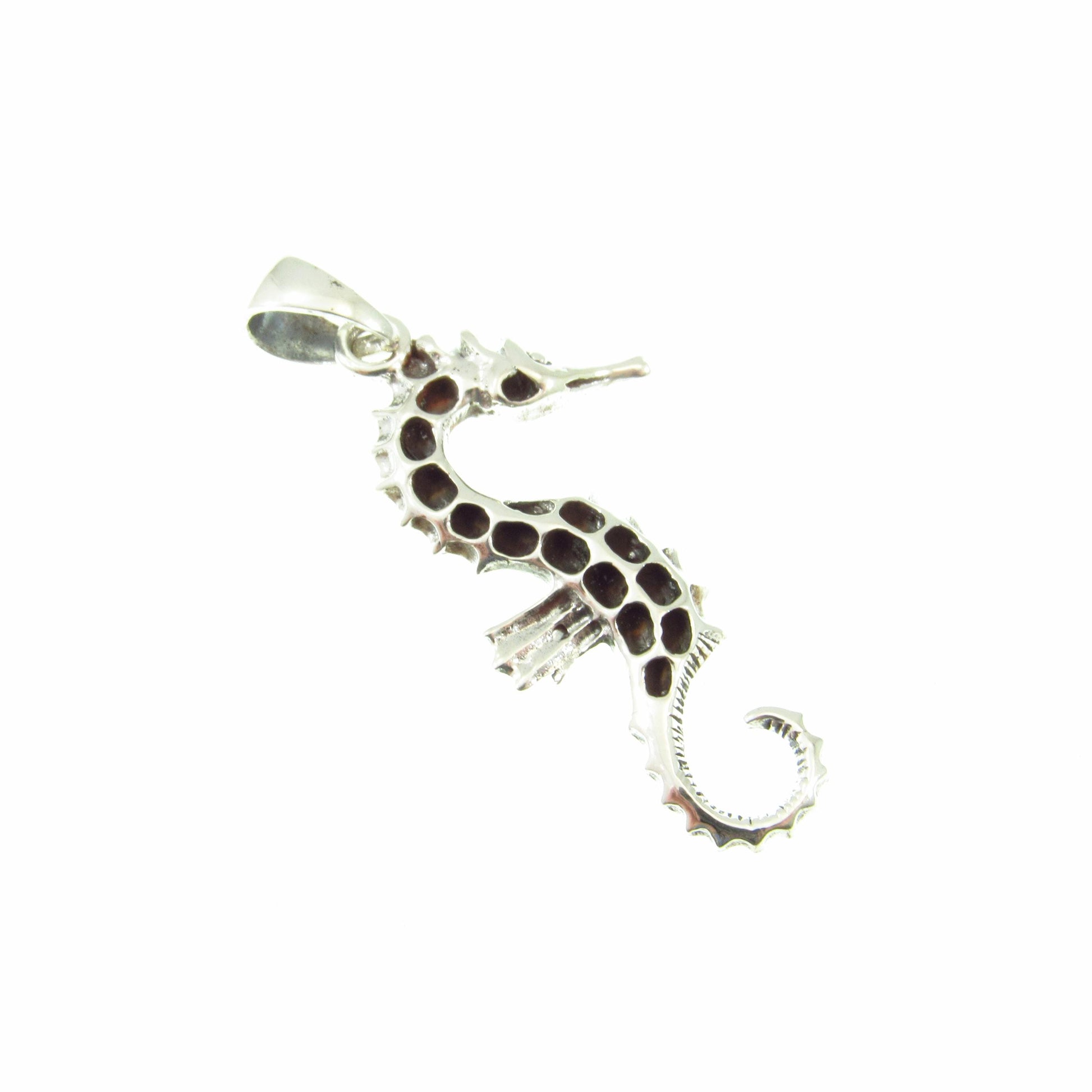 Solid 925 Sterling Silver Seahorse Pendant – Nautical Necklace Charm, Ocean Lover Gift, Beach Jewelry, Handcrafted Sea Life Charm