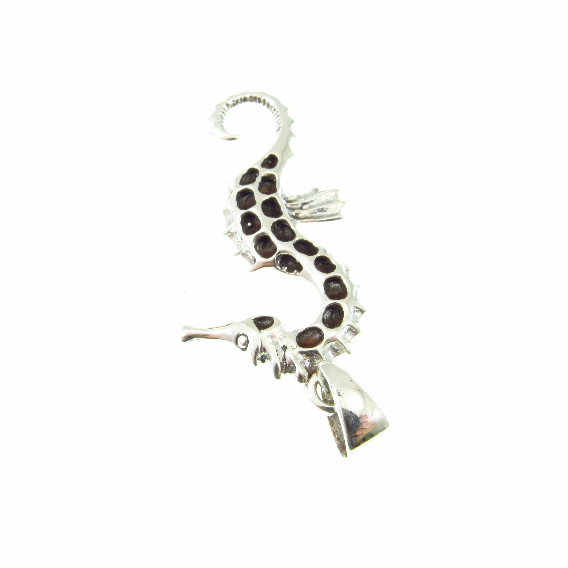 Solid 925 Sterling Silver Seahorse Pendant – Nautical Necklace Charm, Ocean Lover Gift, Beach Jewelry, Handcrafted Sea Life Charm