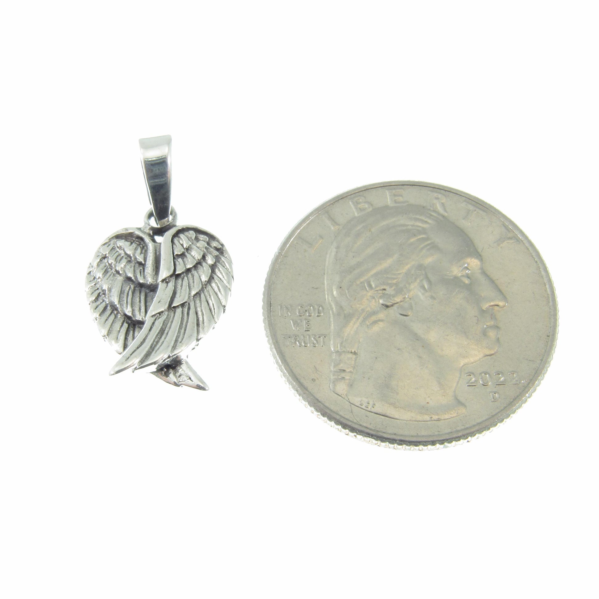 Solid 925 Sterling Silver Angel Wings Pendant – Handcrafted Guardian Angel Charm, Angelic Protection & Peace Jewelry, Memorial Gift for Her