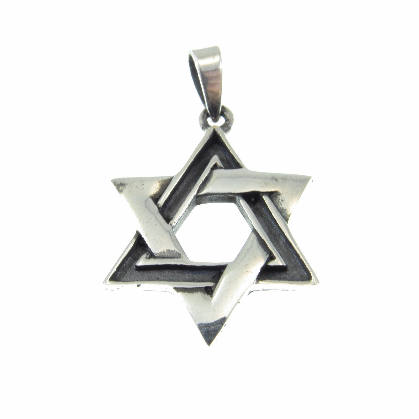 Solid 925 Sterling Silver Star of David Pendant – Jewish Charm - Magen David Necklace, Religious Symbol, Men’s & Women’s Jewelry Gift