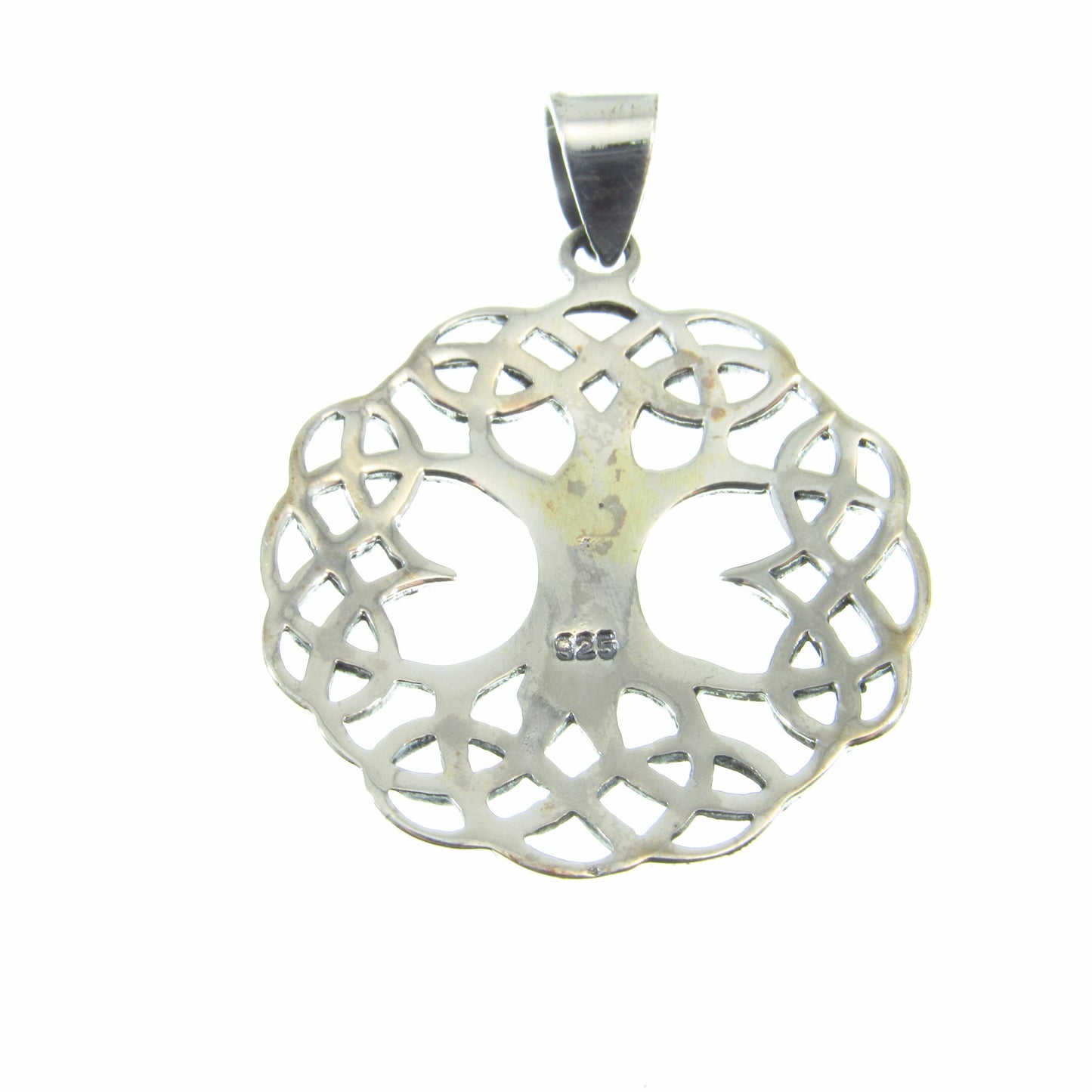 Solid 925 Sterling Silver Tree of Life Pendant – Celtic Jewelry, Spiritual Necklace Charm, Nature-Inspired Gift, Norse Pagan Wiccan Amulet