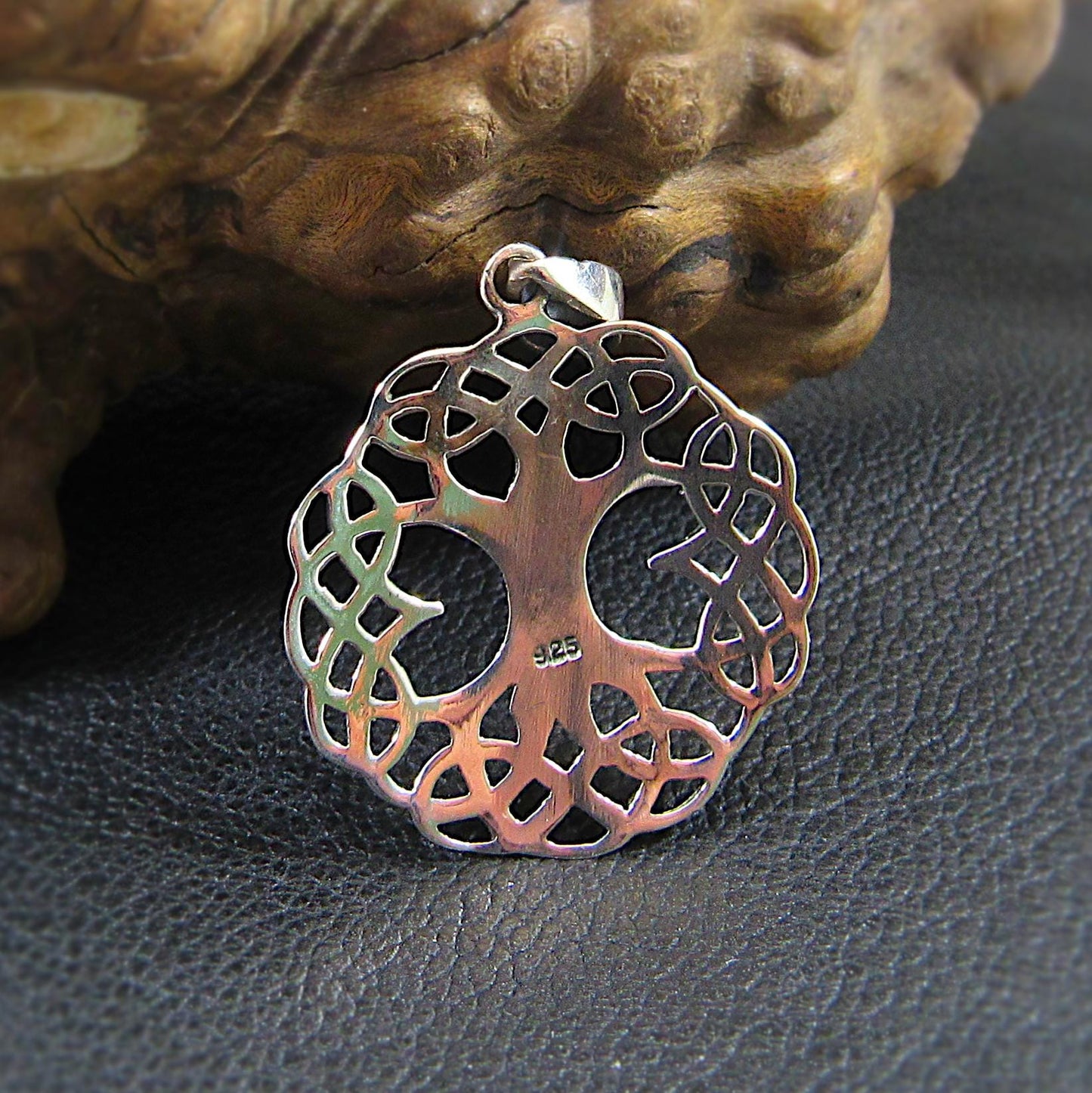 Solid 925 Sterling Silver Tree of Life Pendant – Celtic Jewelry, Spiritual Necklace Charm, Nature-Inspired Gift, Norse Pagan Wiccan Amulet