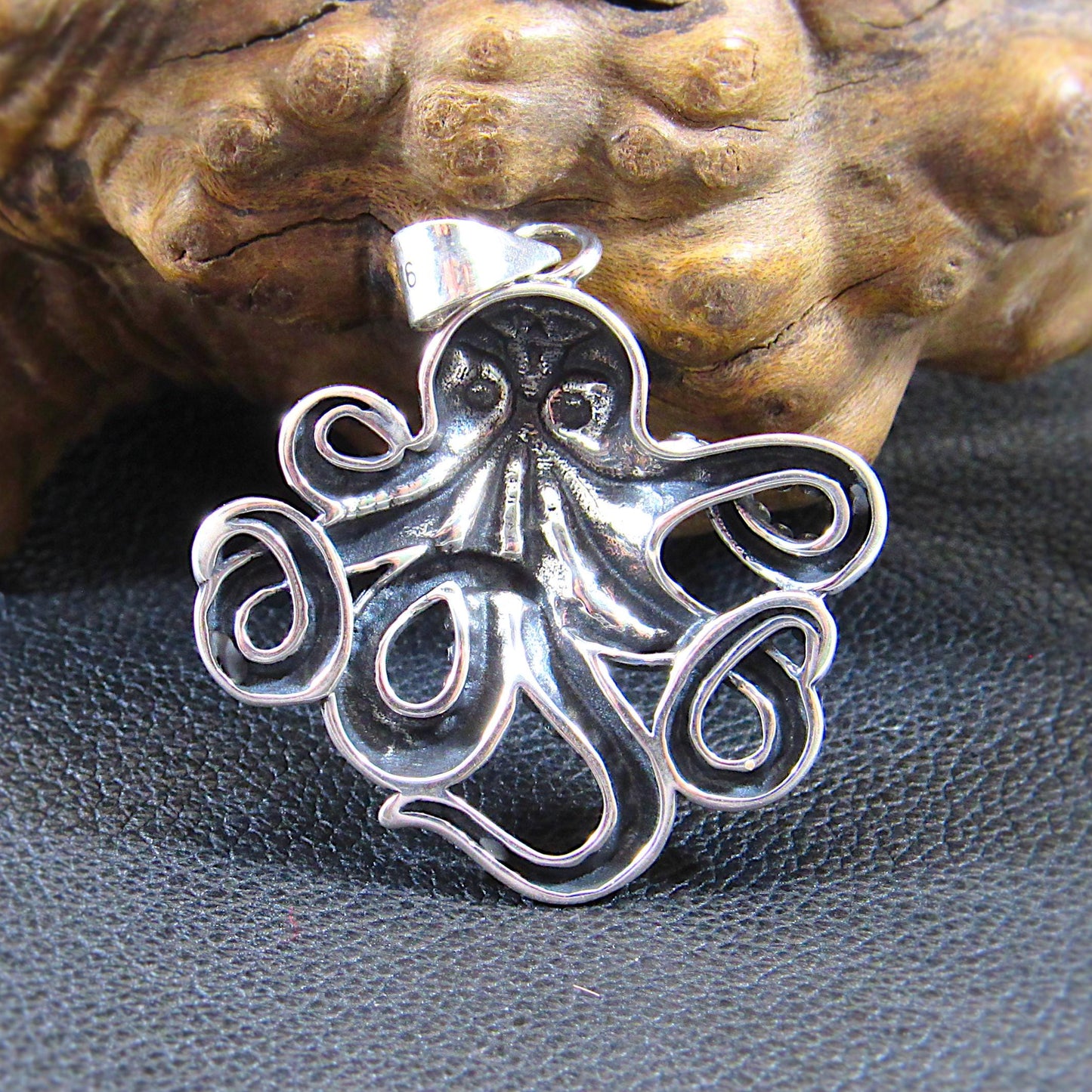 Solid 925 Sterling Silver Octopus Pendant – Handcrafted Nautical Jewelry, Kraken Necklace Pendant, Sea Creature Amulet, Ocean Lover Gift
