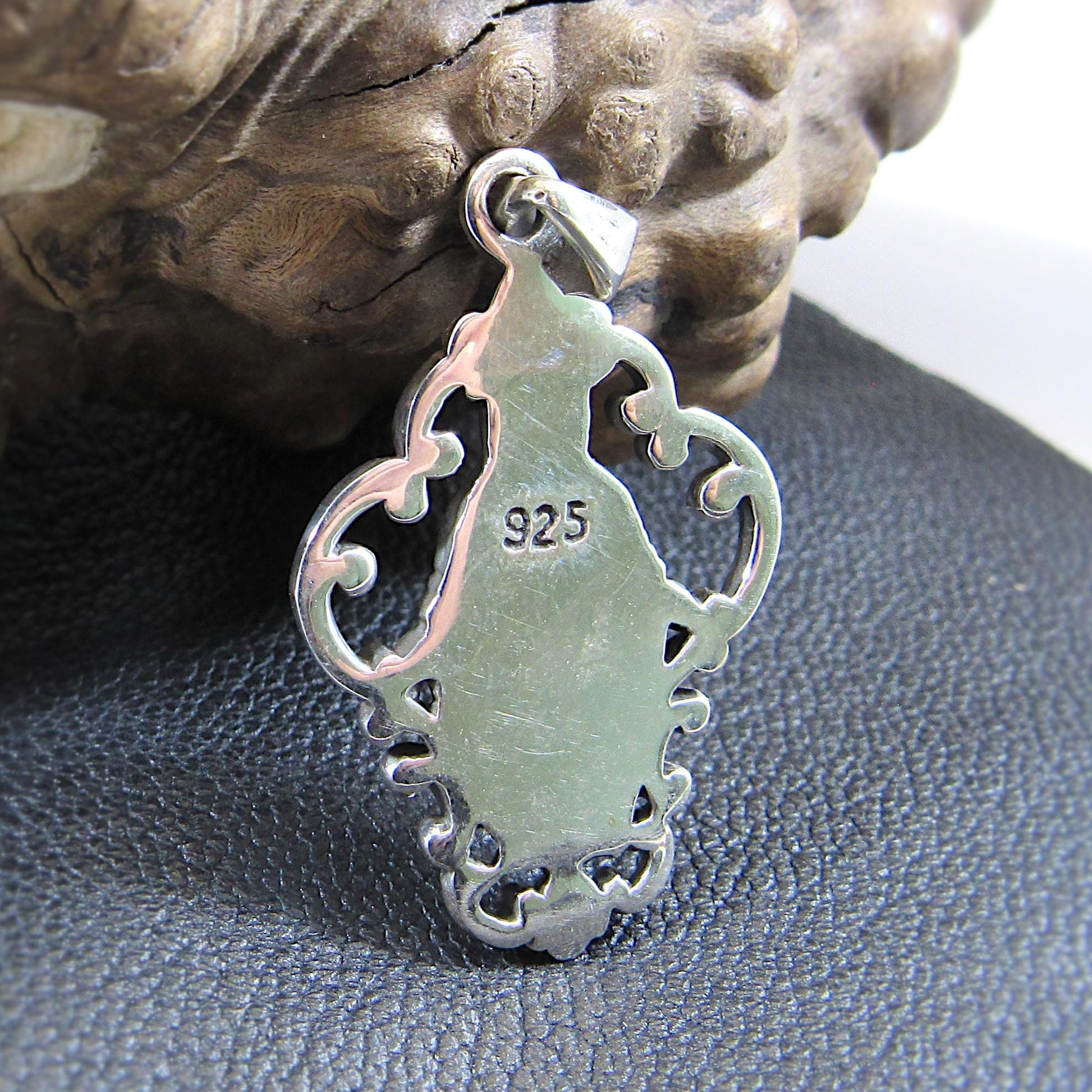 Solid 925 Sterling Silver Virgin Mary Pendant, Miraculous Medal Necklace, Catholic Jewelry, Christian Faith Gift, Religious Protection Charm