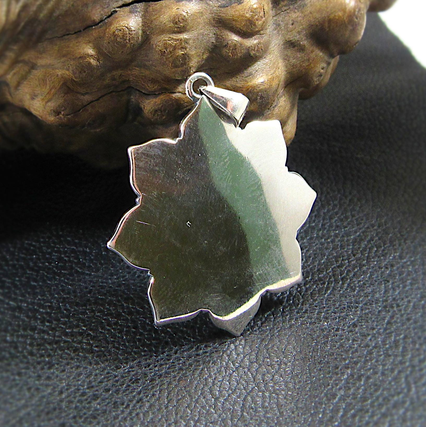 Solid 925 Sterling Silver Om / Aum / Ohm Mandala Lotus Flower Pendant – Spiritual Yoga Amulet, Meditation Symbol Jewelry for Men & Women