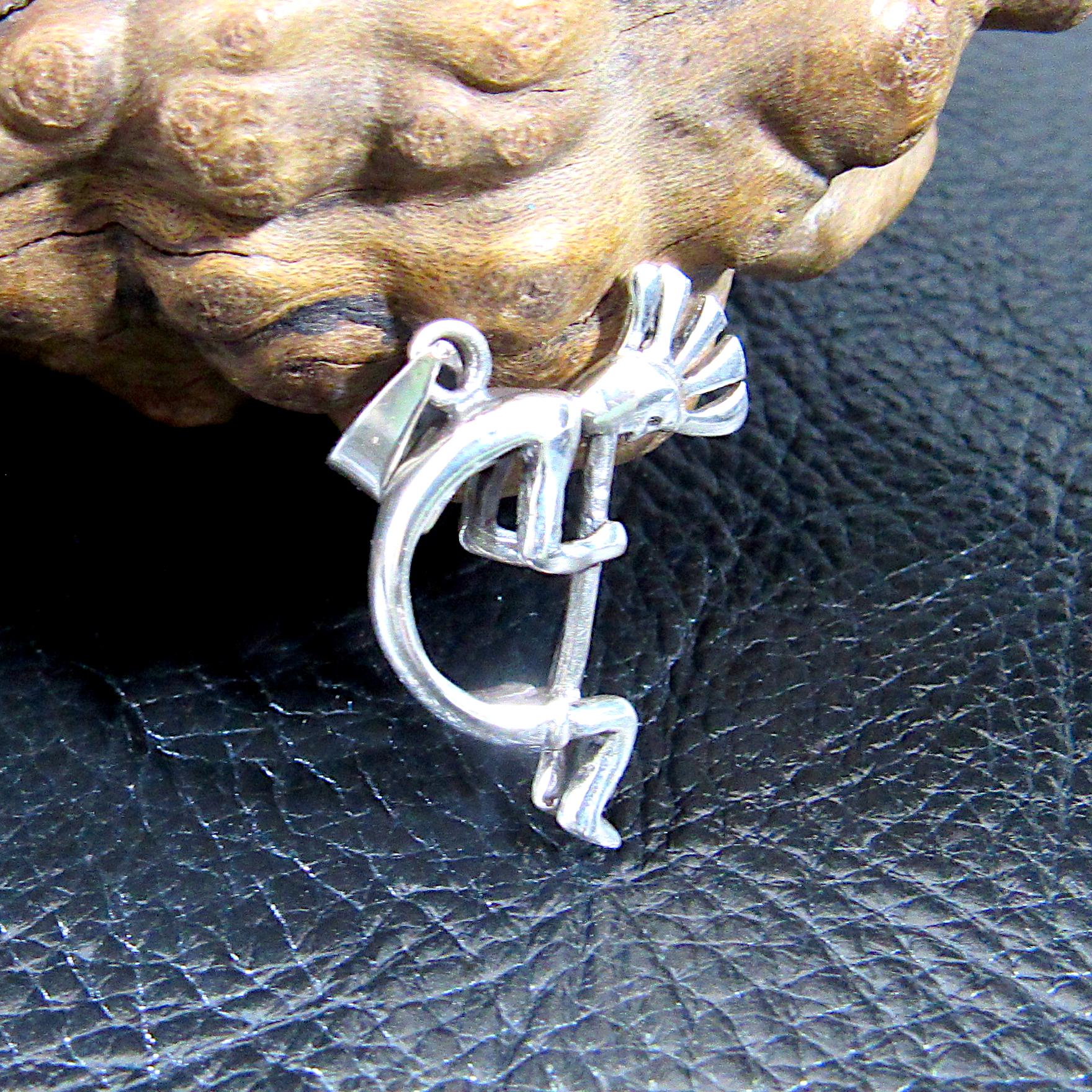 Solid 925 Sterling Silver Kokopelli Magical Mirth Pendant, Native American Flute Player, Symbol of Fertility, Southwestern Jewelry Charm