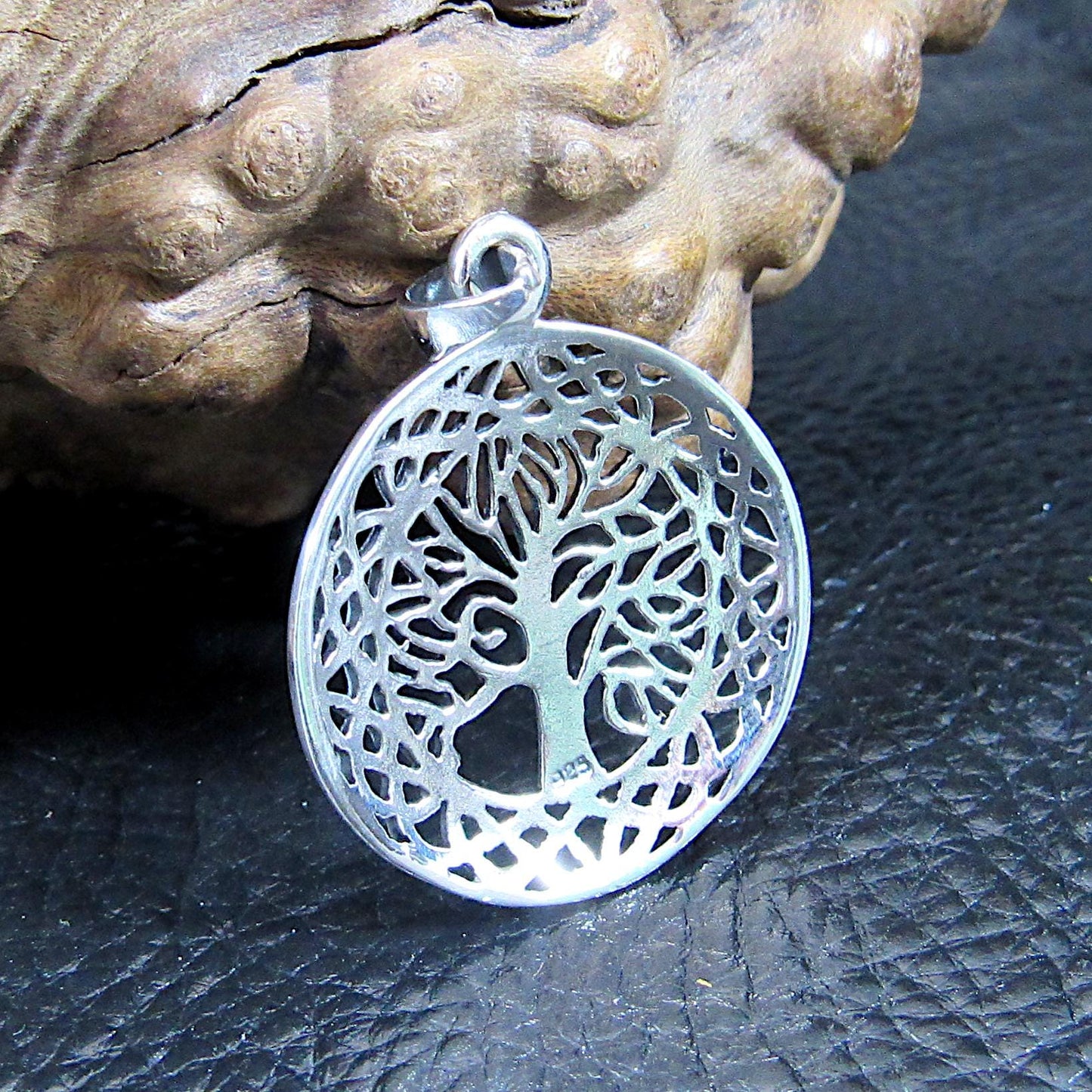 Solid 925 Sterling Silver Tree of Life Pendant – Celtic Knot Necklace Pendant, Sacred Symbol Jewelry, Nature-Inspired Gift, Spiritual Charm