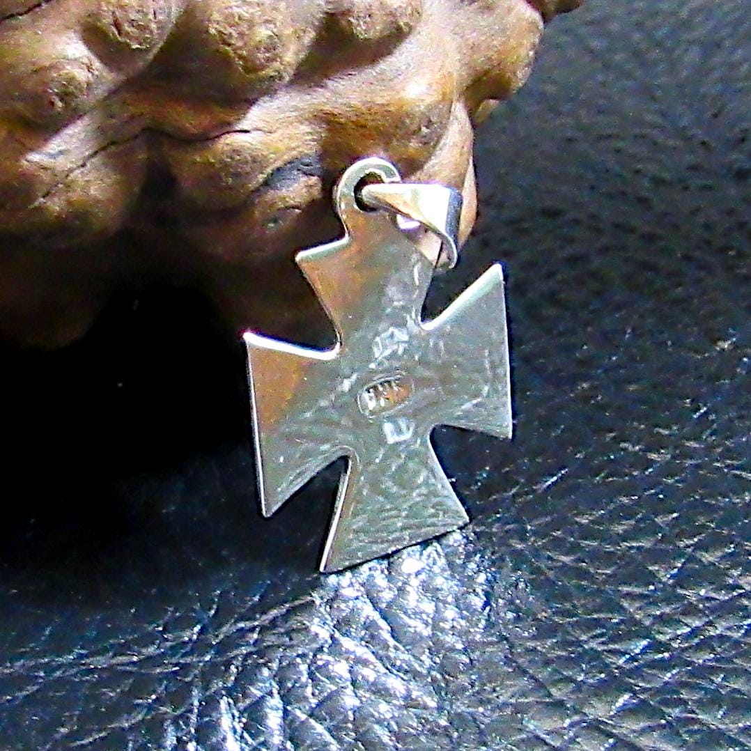 Solid 925 Sterling Silver Croix Pattee (Patty) Iron Cross Pendant Masonic Freemason Cross, Choose Small, Medium or Large