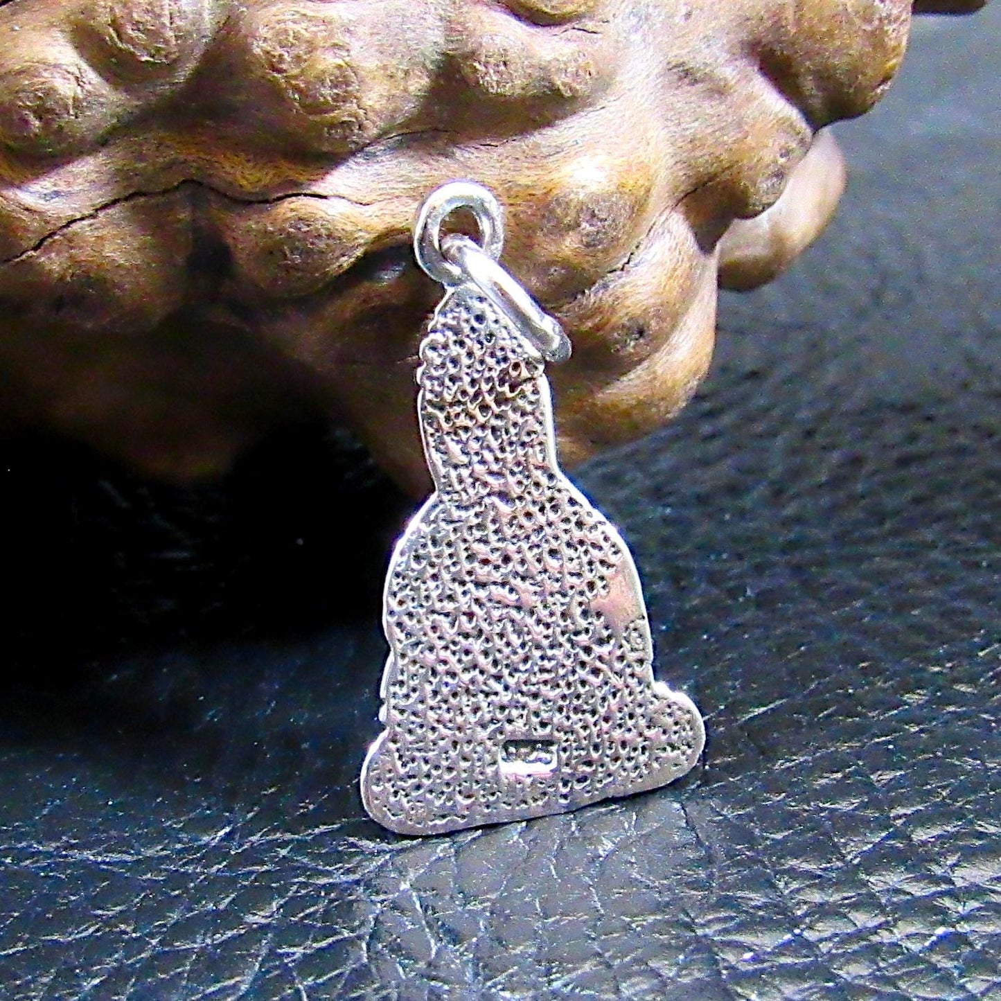 Solid 925 Sterling Silver Meditating Buddha Pendant - Yoga Meditation Jewelry - Seated & Praying Dhyana Mudra - Spiritual Necklace Charm