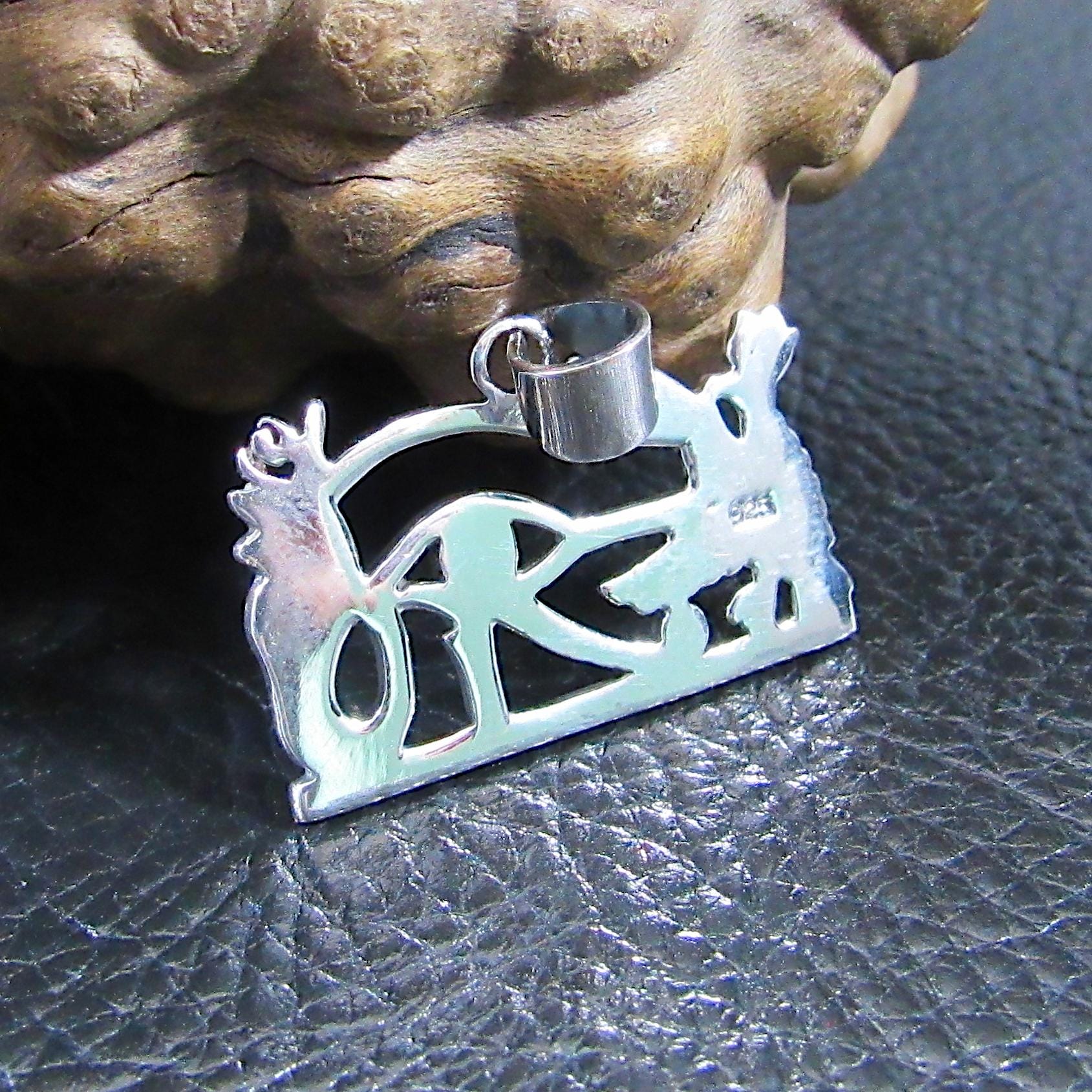 Solid 925 Sterling Silver Eye of Horus Pendant – Handcrafted Egyptian Symbol of Protection, Power, Health, Ancient Amulet with Falcon & Ankh