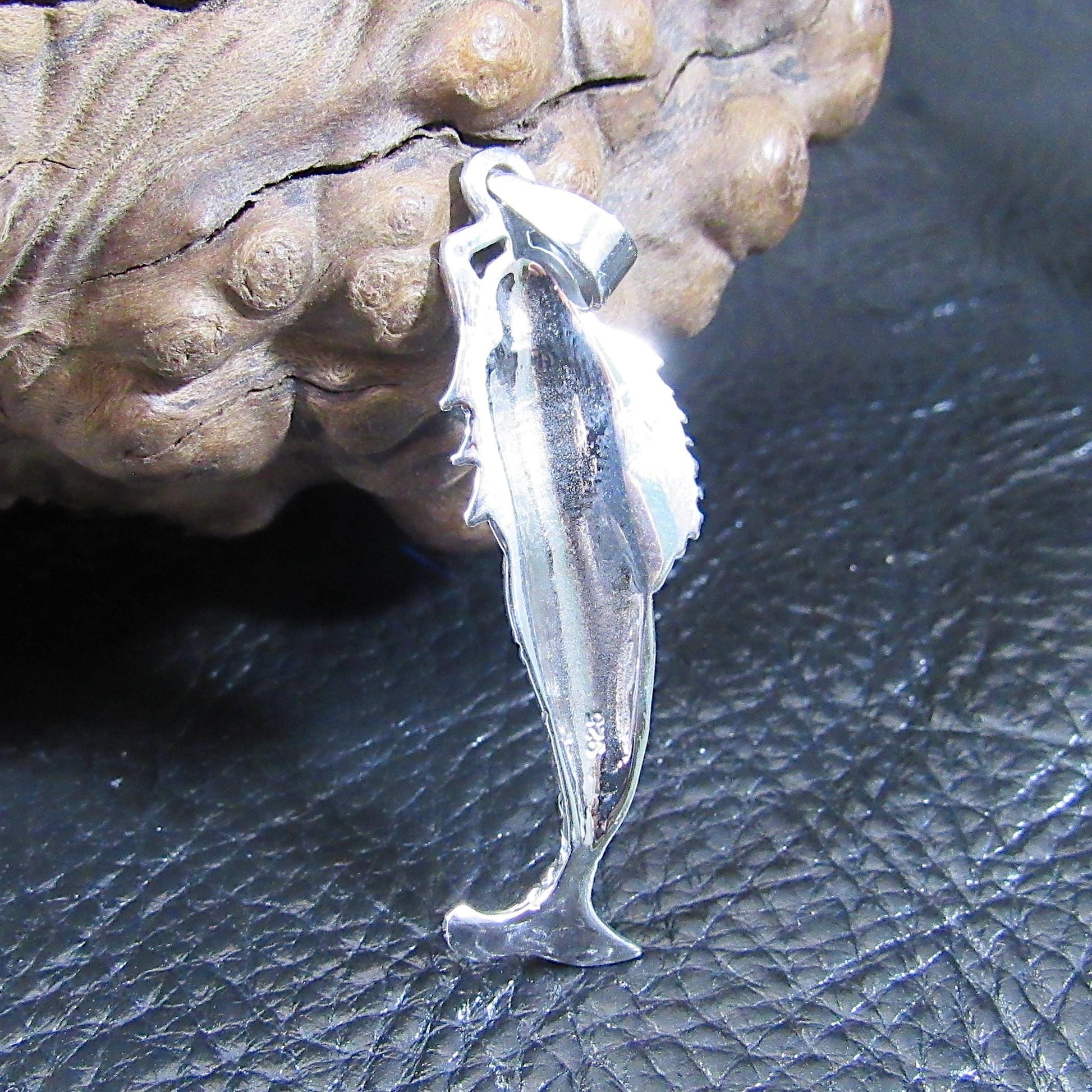 Solid 925 Sterling Silver Standing Mermaid Pendant, Handcrafted Sea Maiden, Water Nymph, Siren, Enchantress, Fantasy & Goddess Jewelry