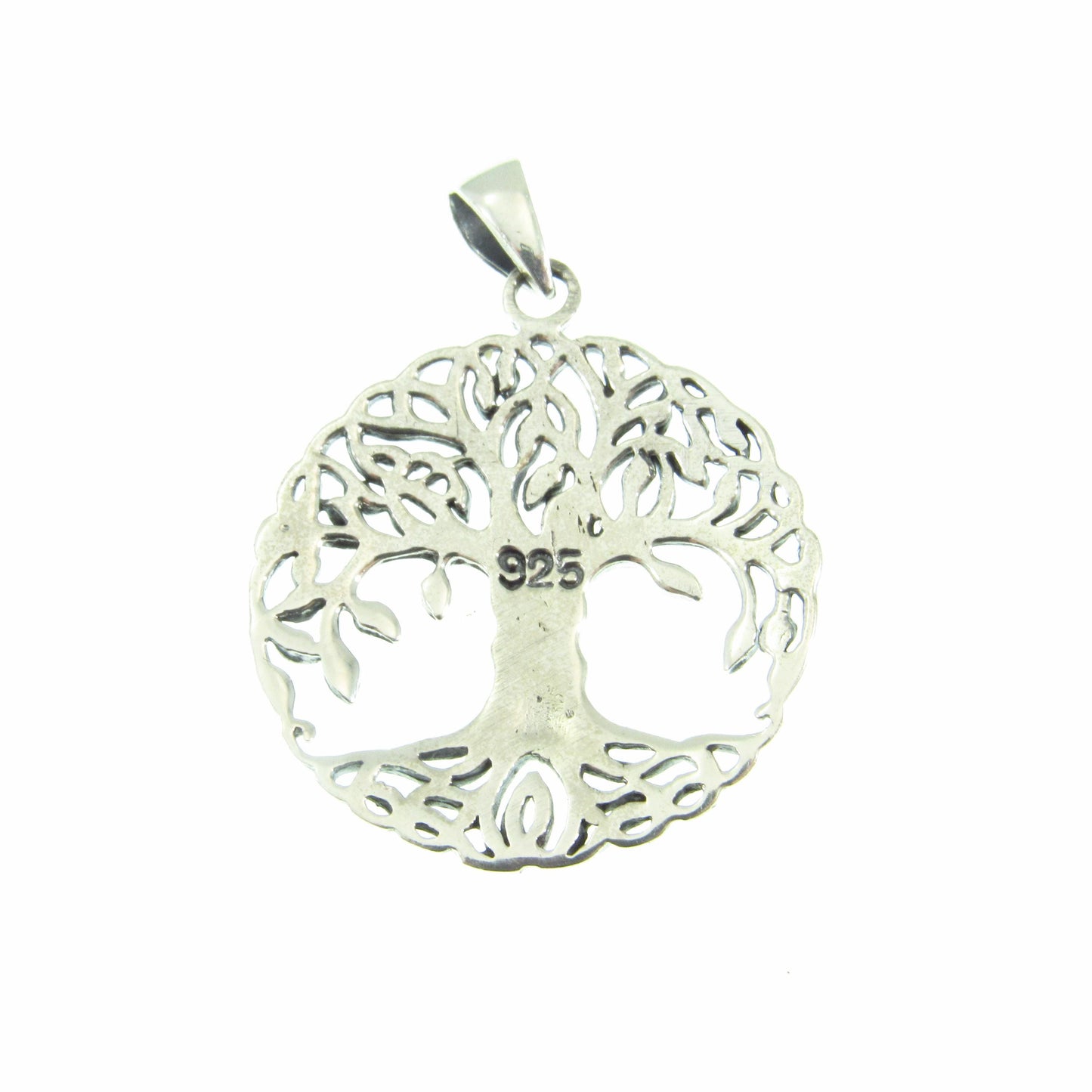 Solid 925 Sterling Silver Tree of Life Pendant – Celtic Knotwork Jewelry – Sacred Geometry Amulet – Norse Gift, Silver Nature Necklace Charm