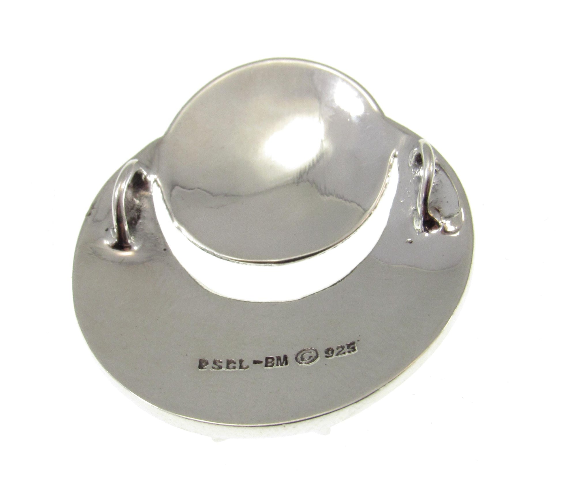 Solid 925 Sterling Silver Earth and Star Pendant – Planet & Pentacle Necklace Amulet – Cosmic Pagan Jewelry – Wiccan Celestial Globe Pendant