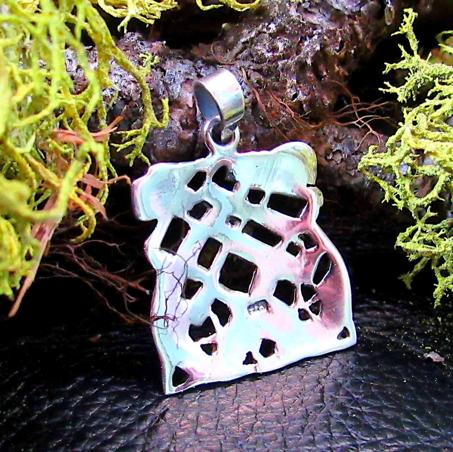 Solid Sterling Silver Celtic Maze Pendant – Abstract Knotwork Amulet – Pagan Wiccan Jewelry – Labyrinth Geometric Talisman - Necklace Charm