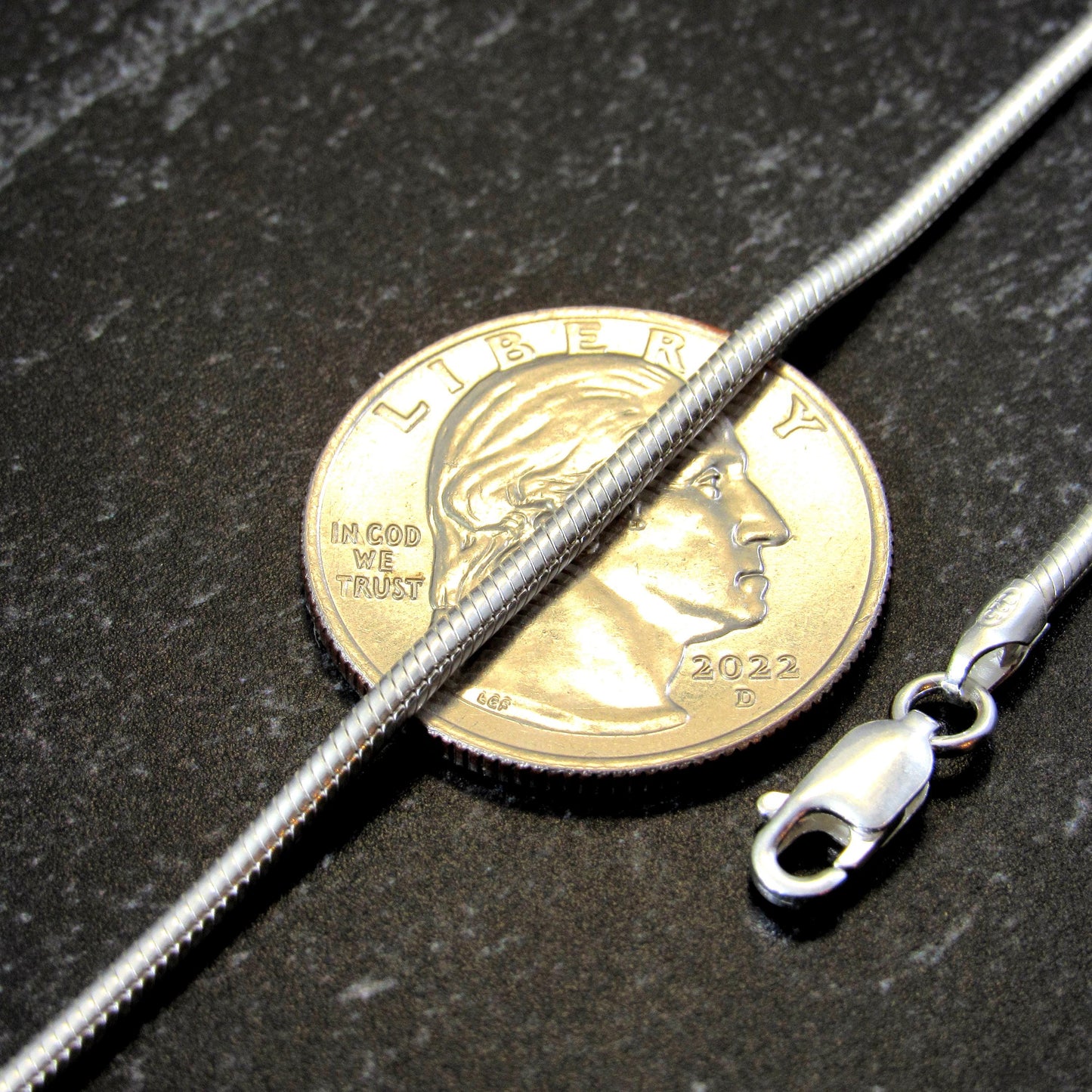 Solid 925 Sterling Silver Italian Round Snake Chain Necklace or Bracelet, Unisex Minimalist Jewelry, Sleek Men's & Women's Pendant Chain