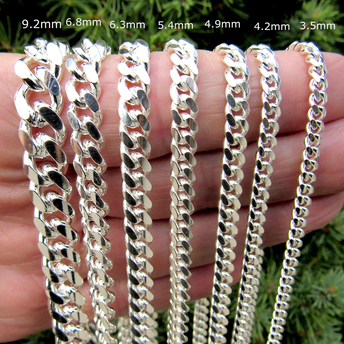 Solid 925 Sterling Silver Miami Cuban Link Chain Necklace / Bracelet, Thick & Chunky Men's Heavy Chain, Italian Made Urban Hip Hop Jewelry