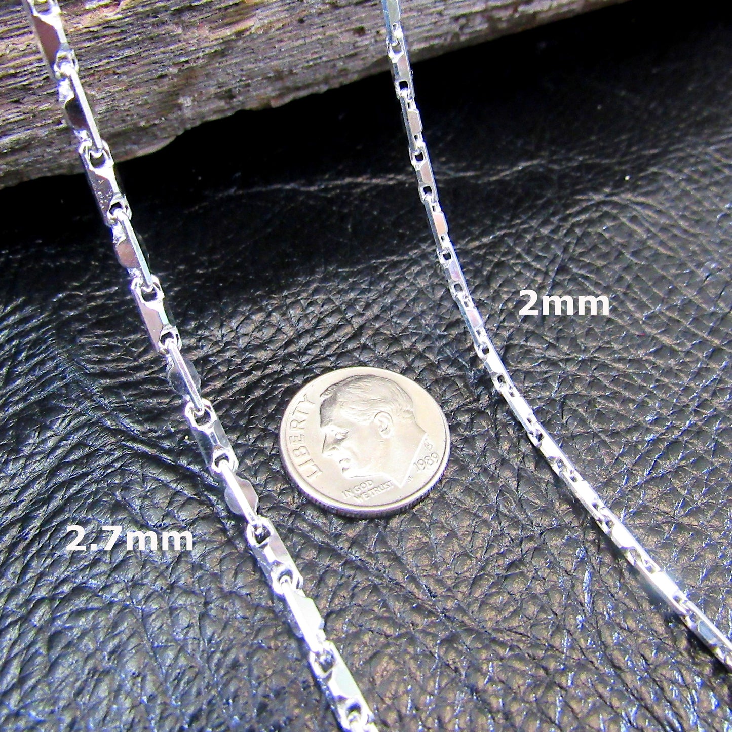 Italian Heshe Chain / Solid 925 Sterling Silver / Unisex He-She Bracelet or Necklace, Industrial Jewelry for Men or Women, Made in Italy