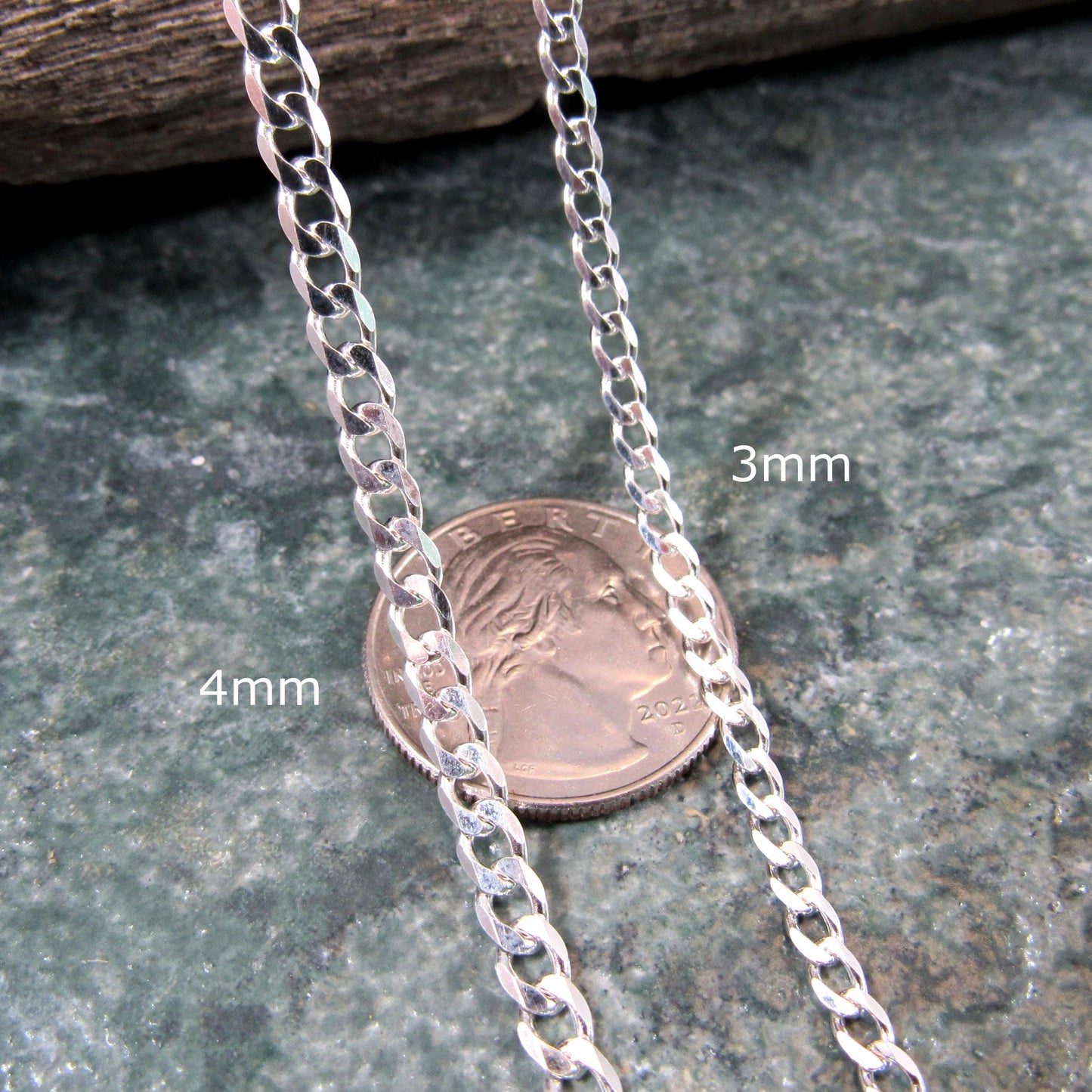 Solid 925 Sterling Silver Curb Chain Bracelet, Heavy Cuban Link Wristwear Chains for Men, Dainty Unisex Jewelry for Women, Made in Italy