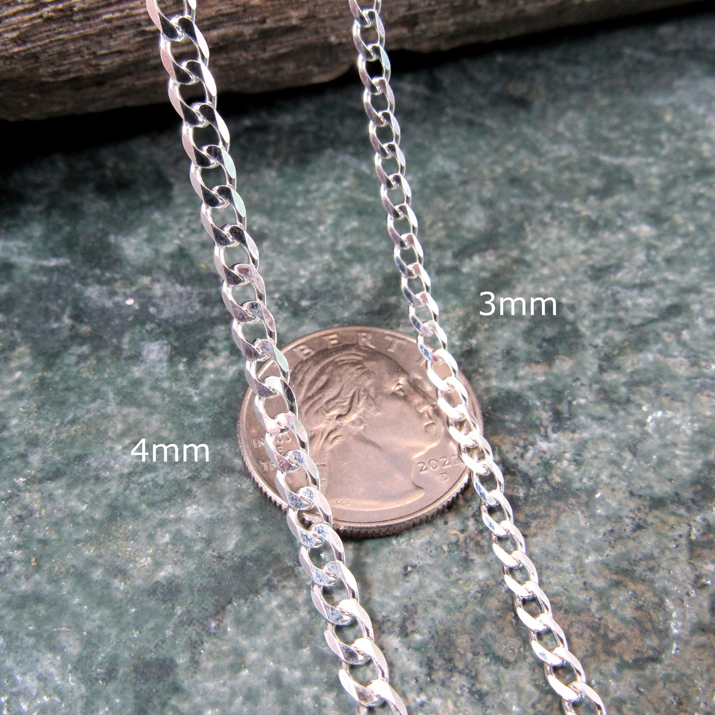 Solid 925 Sterling Silver Curb Chain Bracelet, Heavy Cuban Link Wristwear Chains for Men, Dainty Unisex Jewelry for Women, Made in Italy