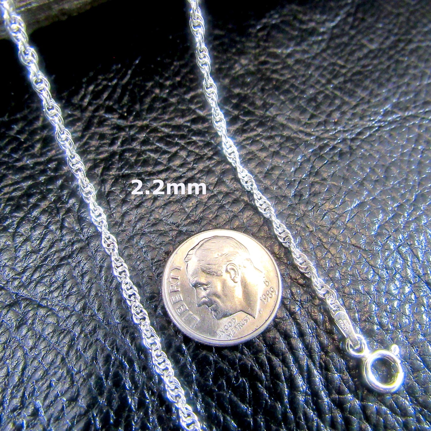 Solid 925 Sterling Silver Italian Twisted Rope Chain, Women's Necklace, Womens Fine Jewelry Made in Italy