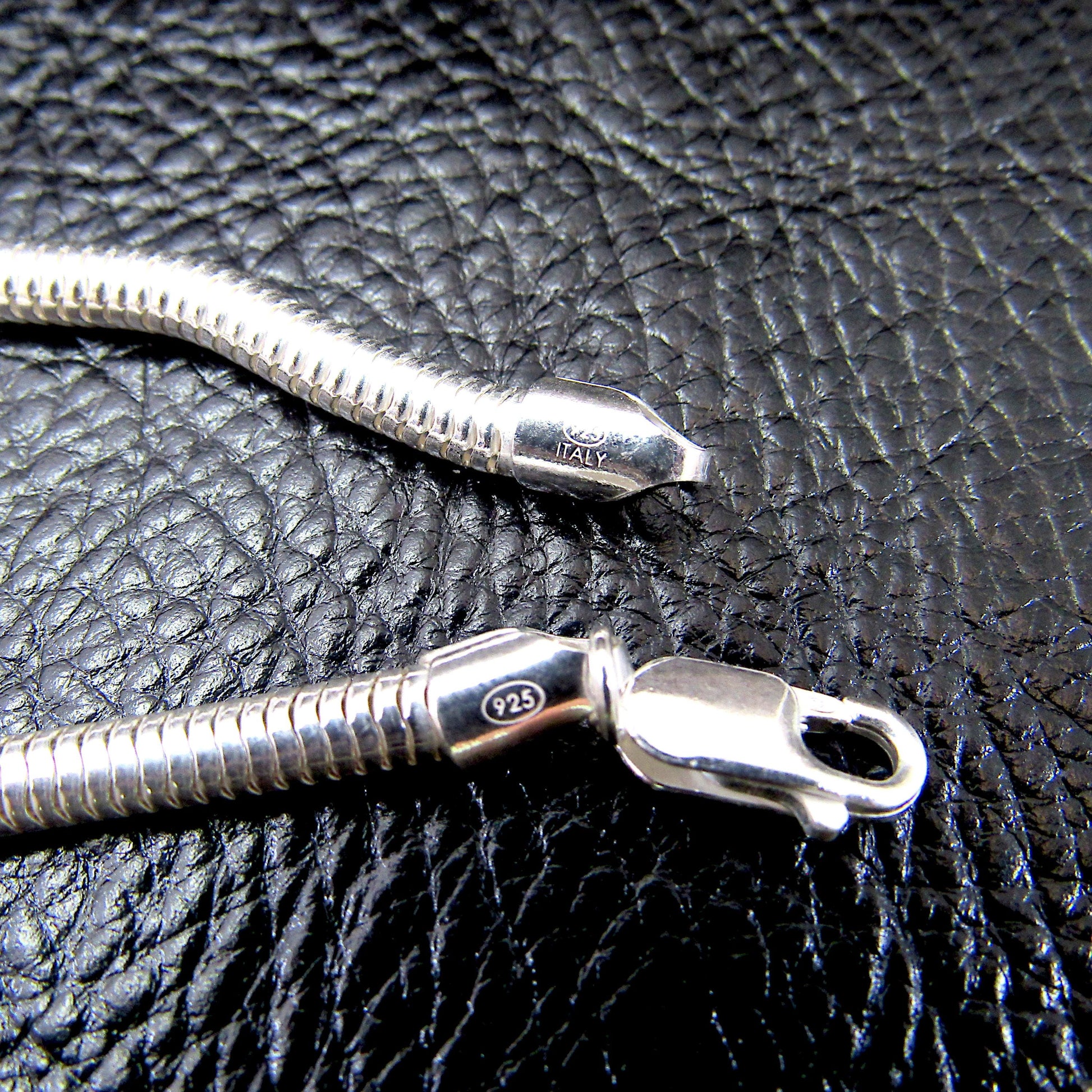 4MM Solid 925 Sterling Silver Italian Round Snake Chain, Thick Necklace, Made in Italy, 16" - 30" Inches, for Men or Women