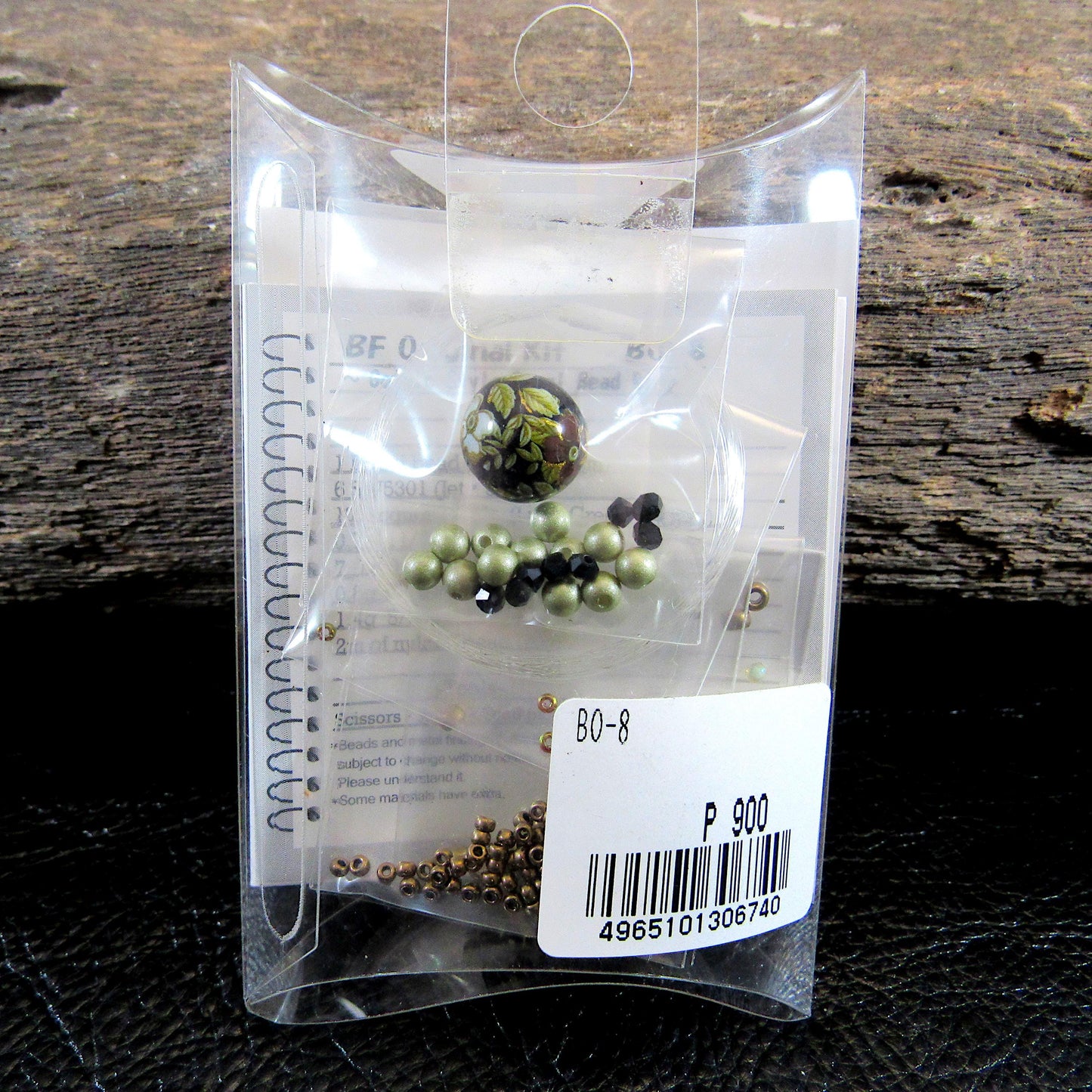 Decal bead Gothic Ring, Miyuki Bead Jewelry Making Kit, BO-8, Difficulty Level 3/5, Japanese Seed Beads Project